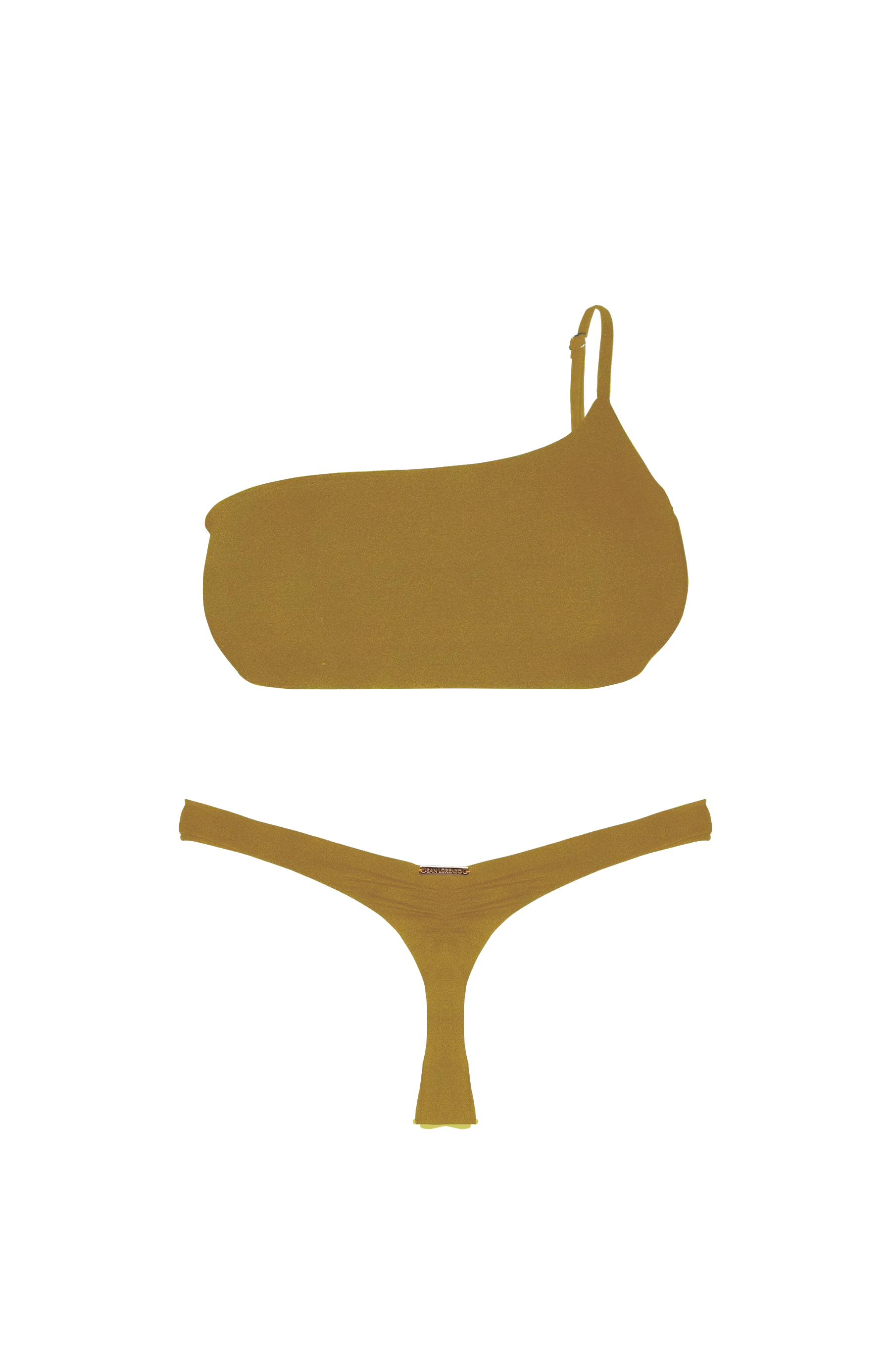 ANIMAL Copper Ruched Brief Thong Bottom - Image 11