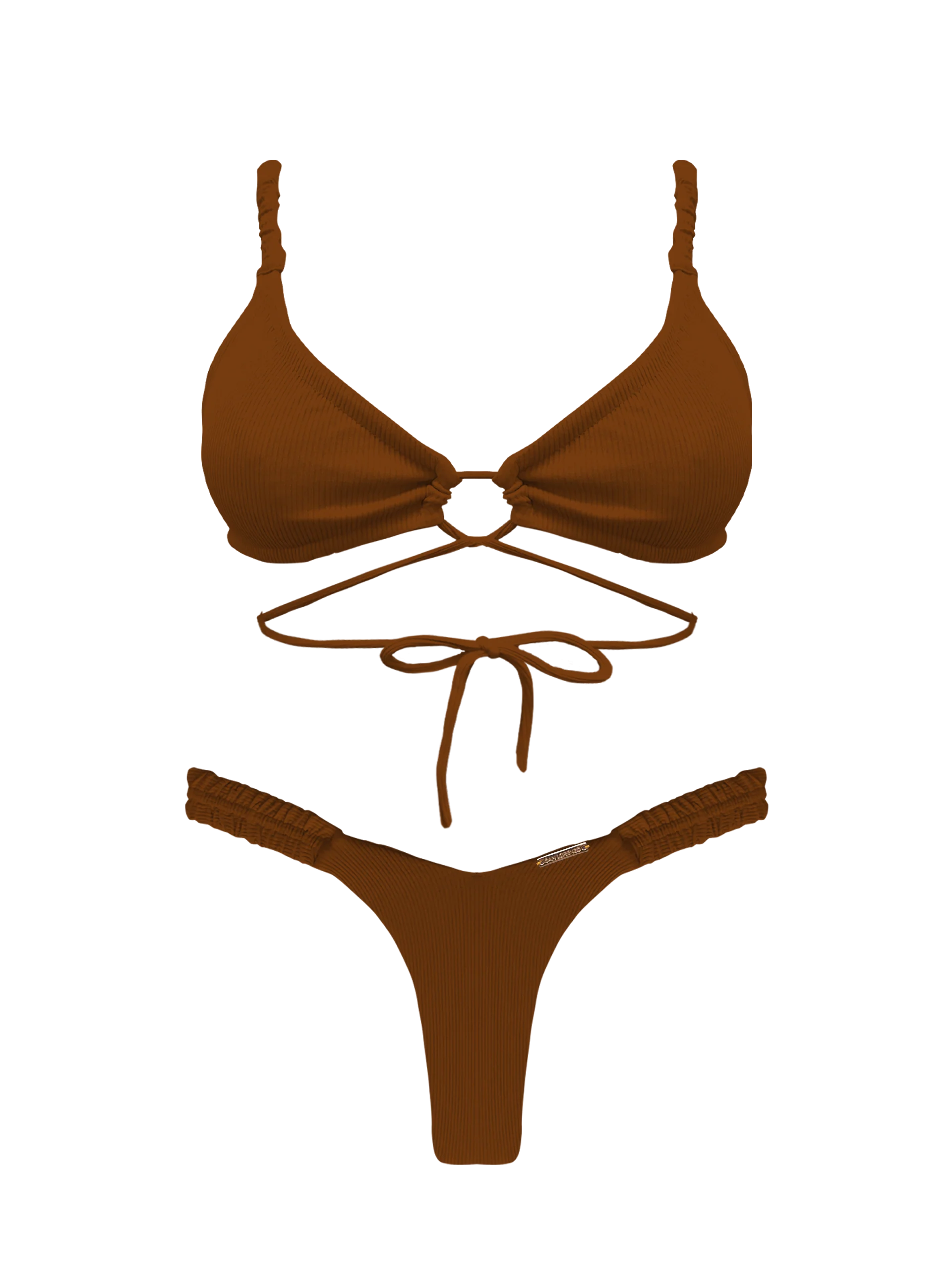 Bonita Coco Multi Ruched Bikini Top - Image 7