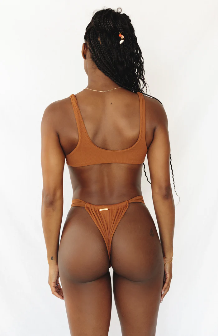 Bonita Coco Sliding Thong Brief Bikini Bottom - Image 7
