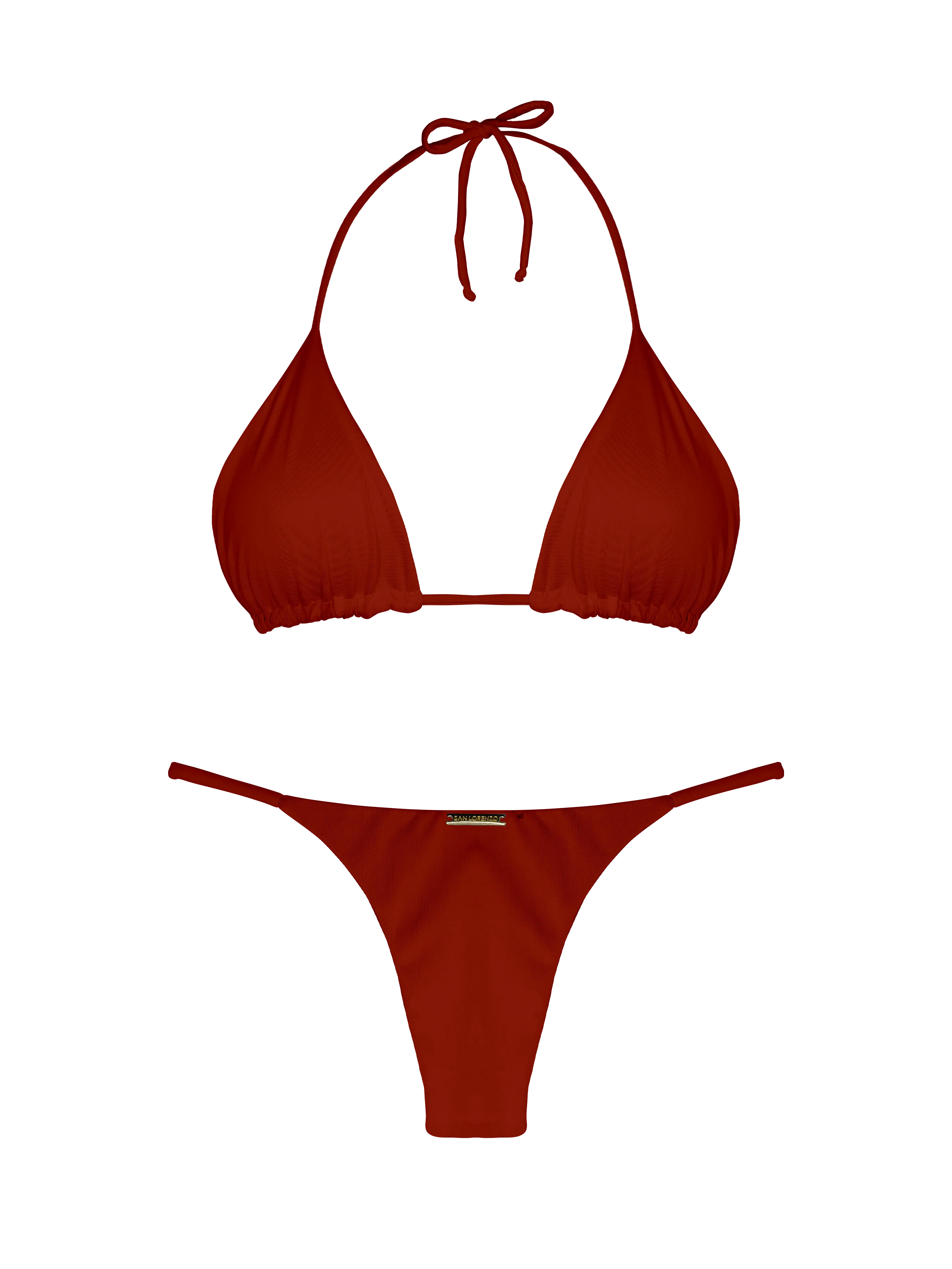 Essential Solids Cocoa Bean Thin Brief Bikini Bottom - Image 7