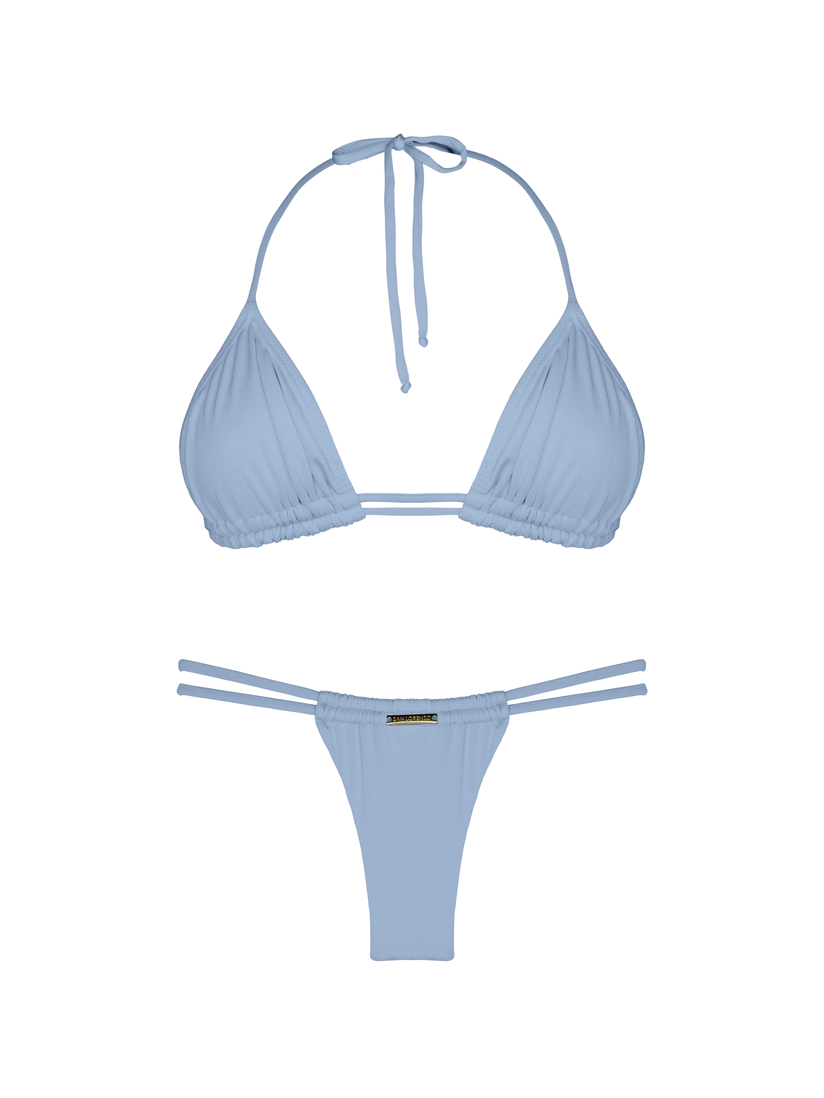 Essential Solids Dreamy Sky Double Loop String Bikini Bottom - Image 7