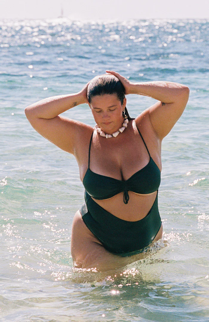 Eterna Chocolate Retro Cut Out Bikini One Piece - Image 8