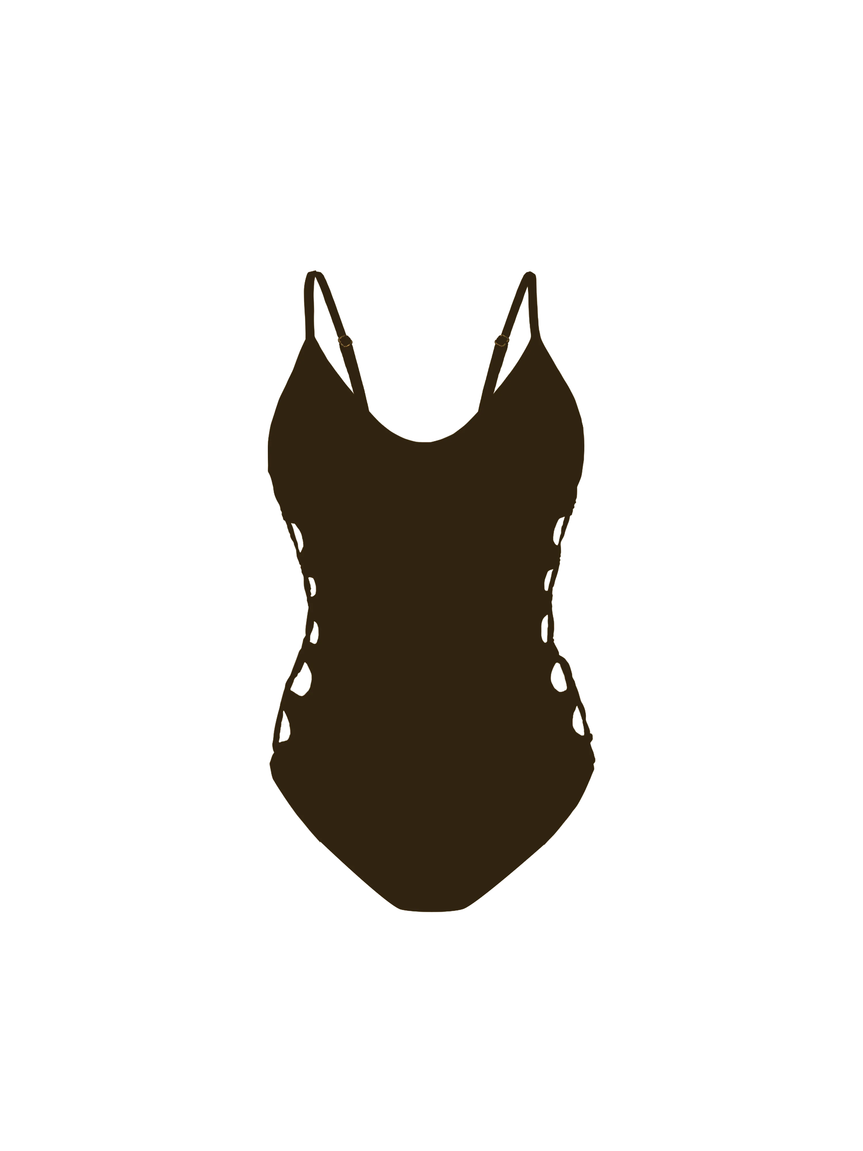 Eterna Chocolate Side Lace Up Bikini One Piece - Image 13