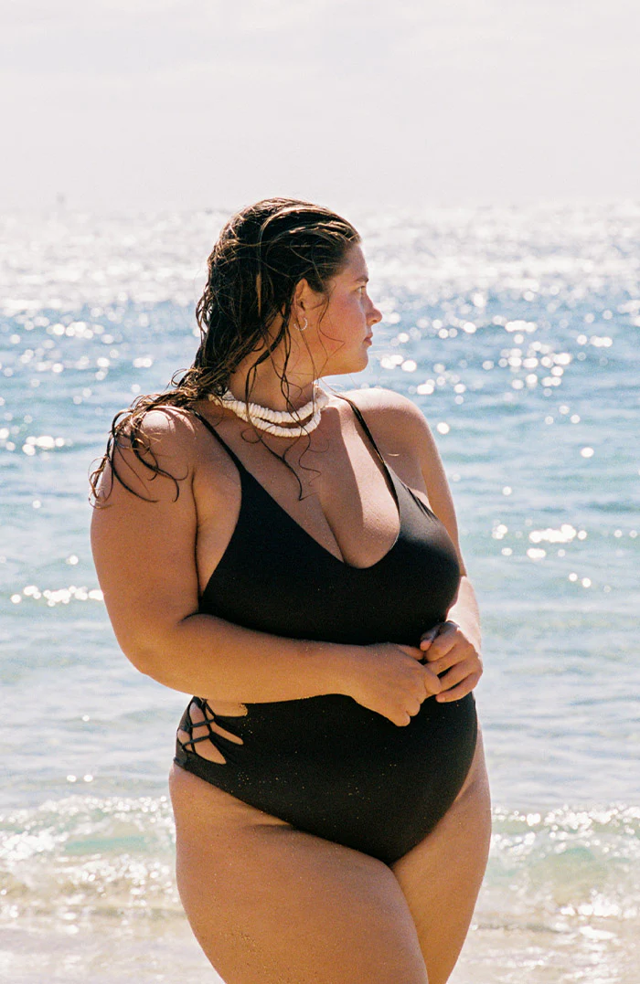 Eterna Chocolate Side Lace Up Bikini One Piece - Image 3
