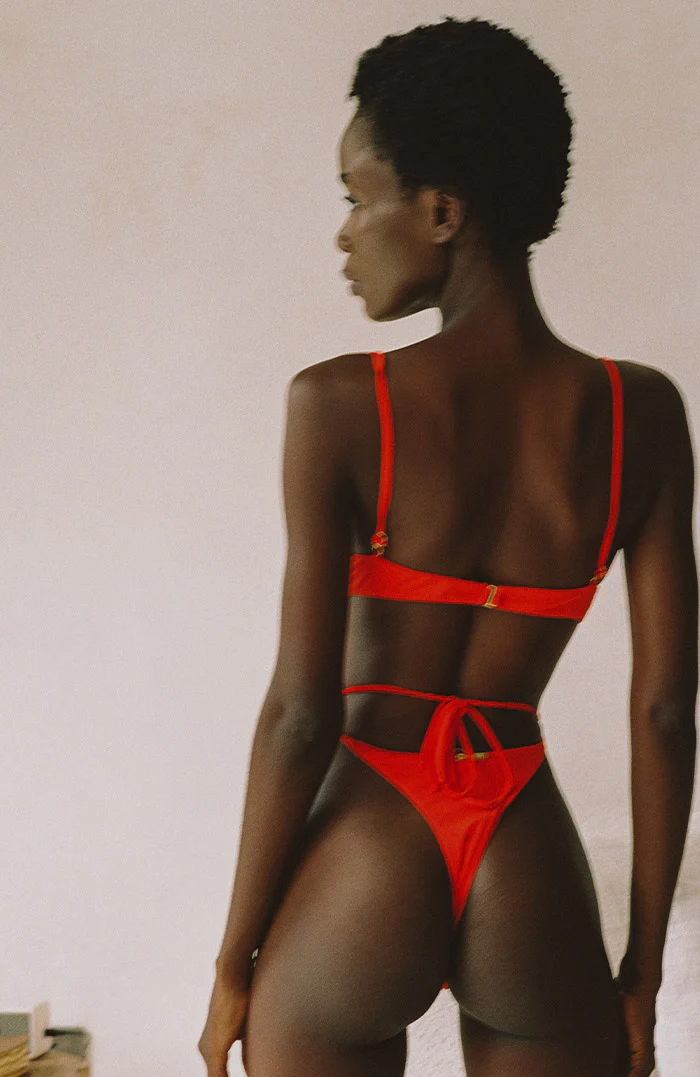 Eterna True Crimson Triangle Thong Bikini One Piece - Image 6