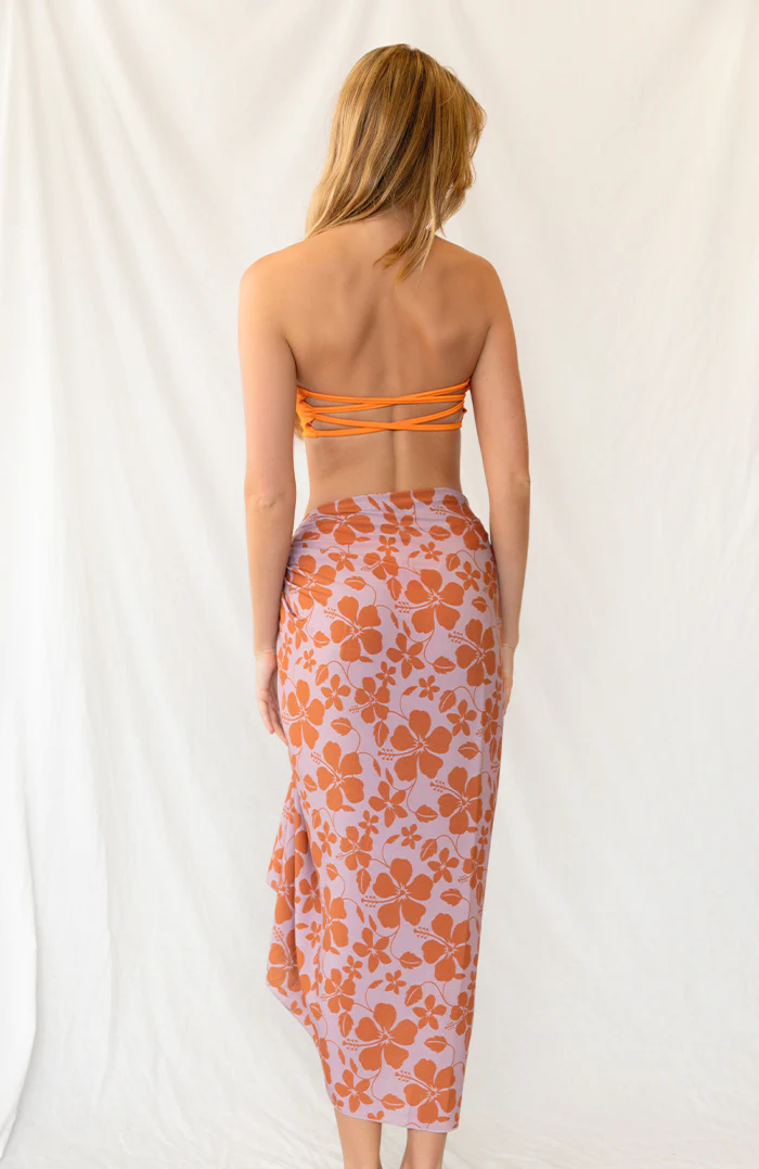 Hibiscus Purple Sarong - Image 4