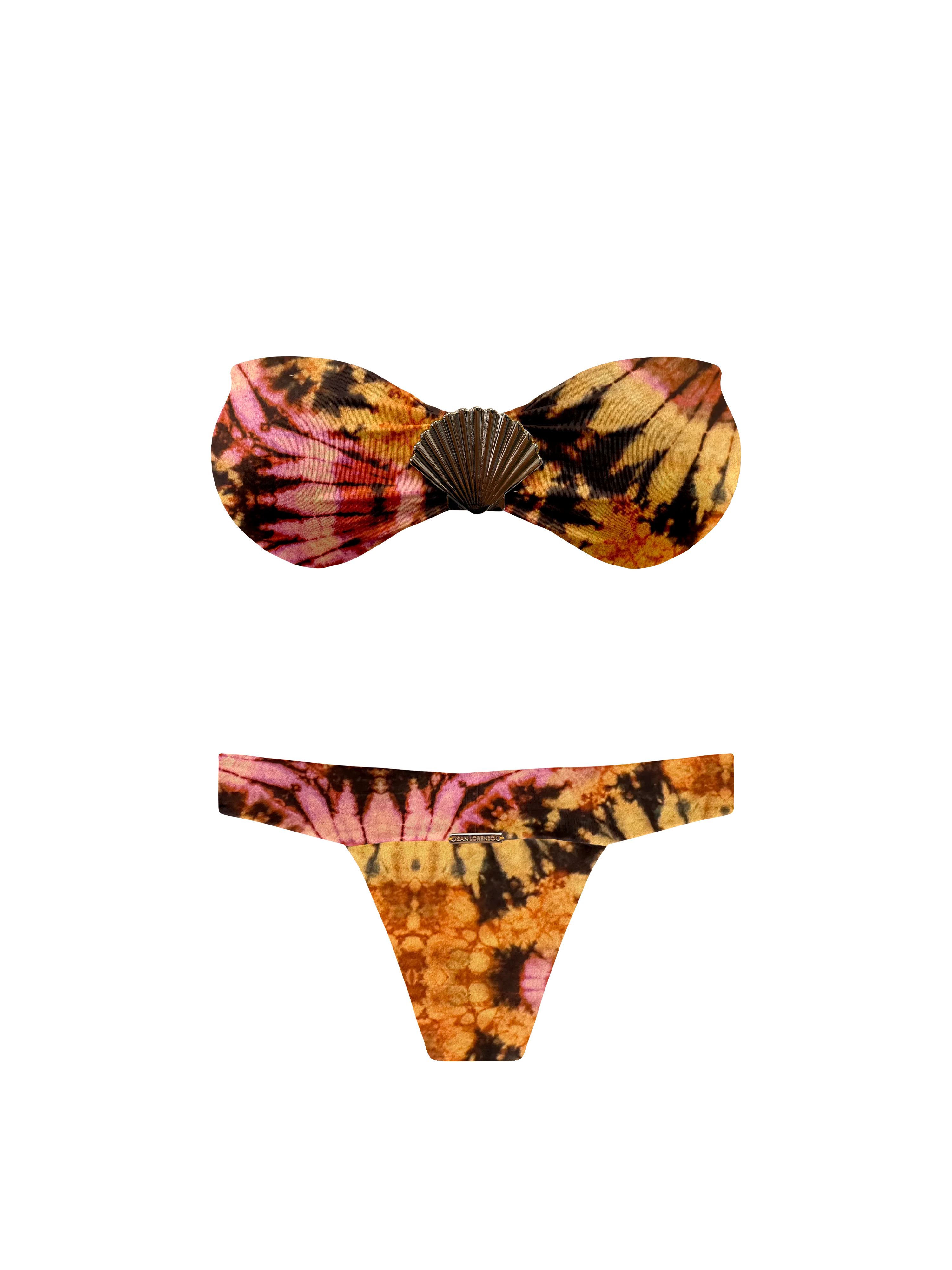 Kaia Sari Bloom Shell Bandeau Bikini Top - Image 12