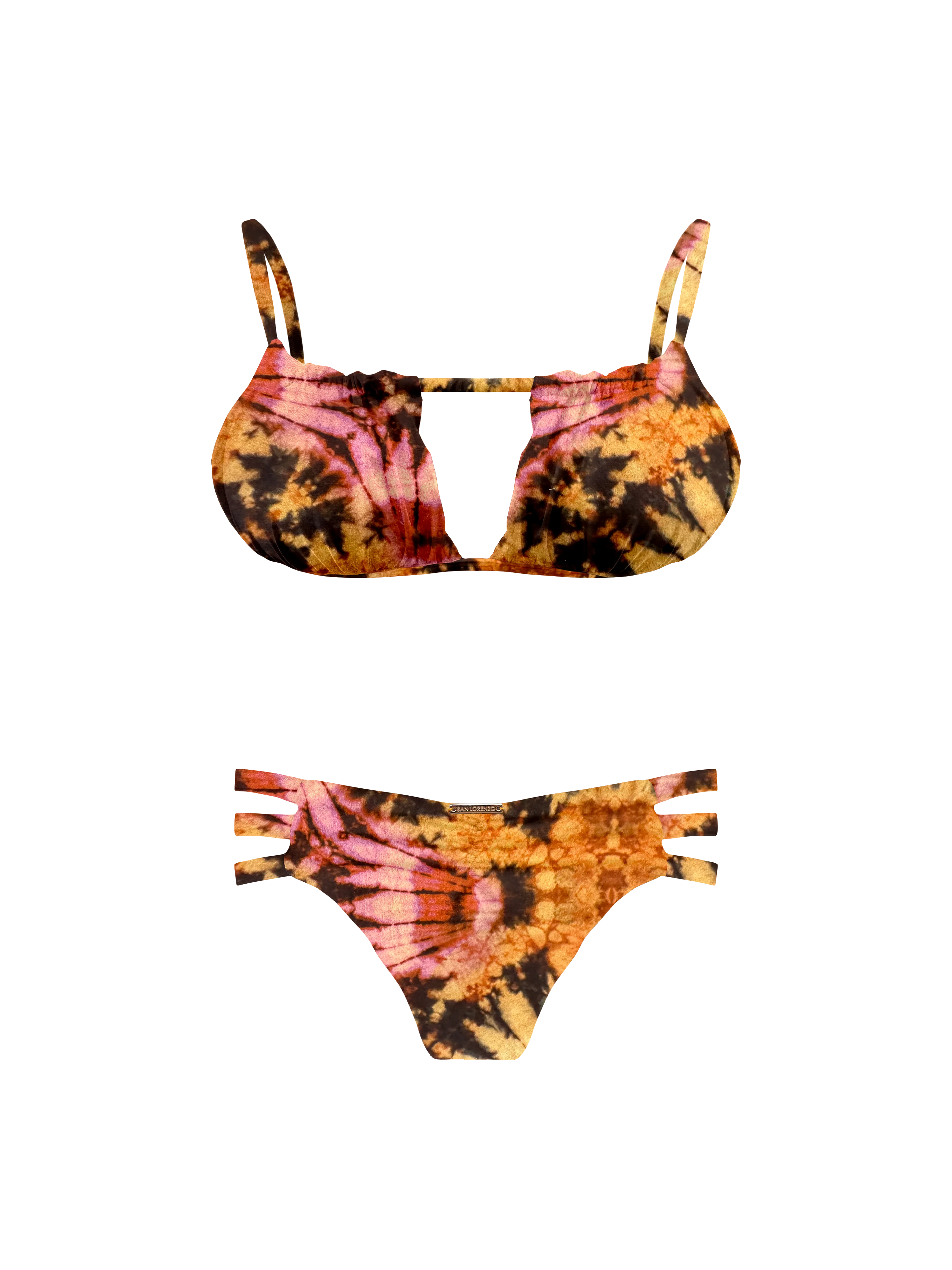 Kaia Sari Bloom Three Strap Ruched Bikini Bottom - Image 16