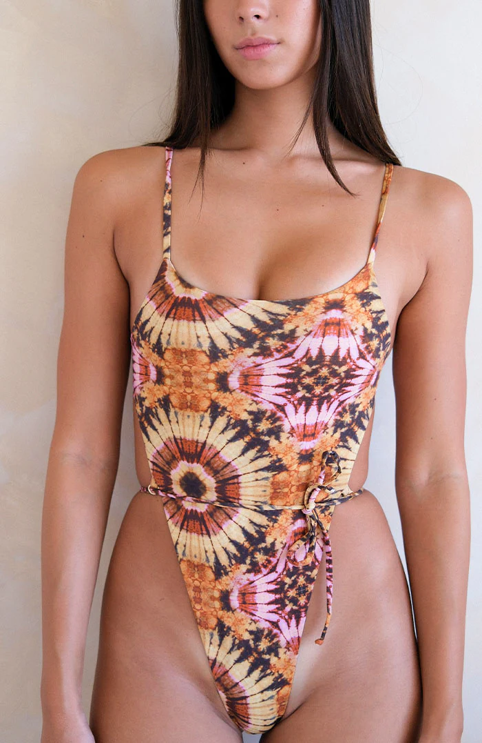 Kaia Sari Bloom Triangle Thong Bikini One Piece - Image 10
