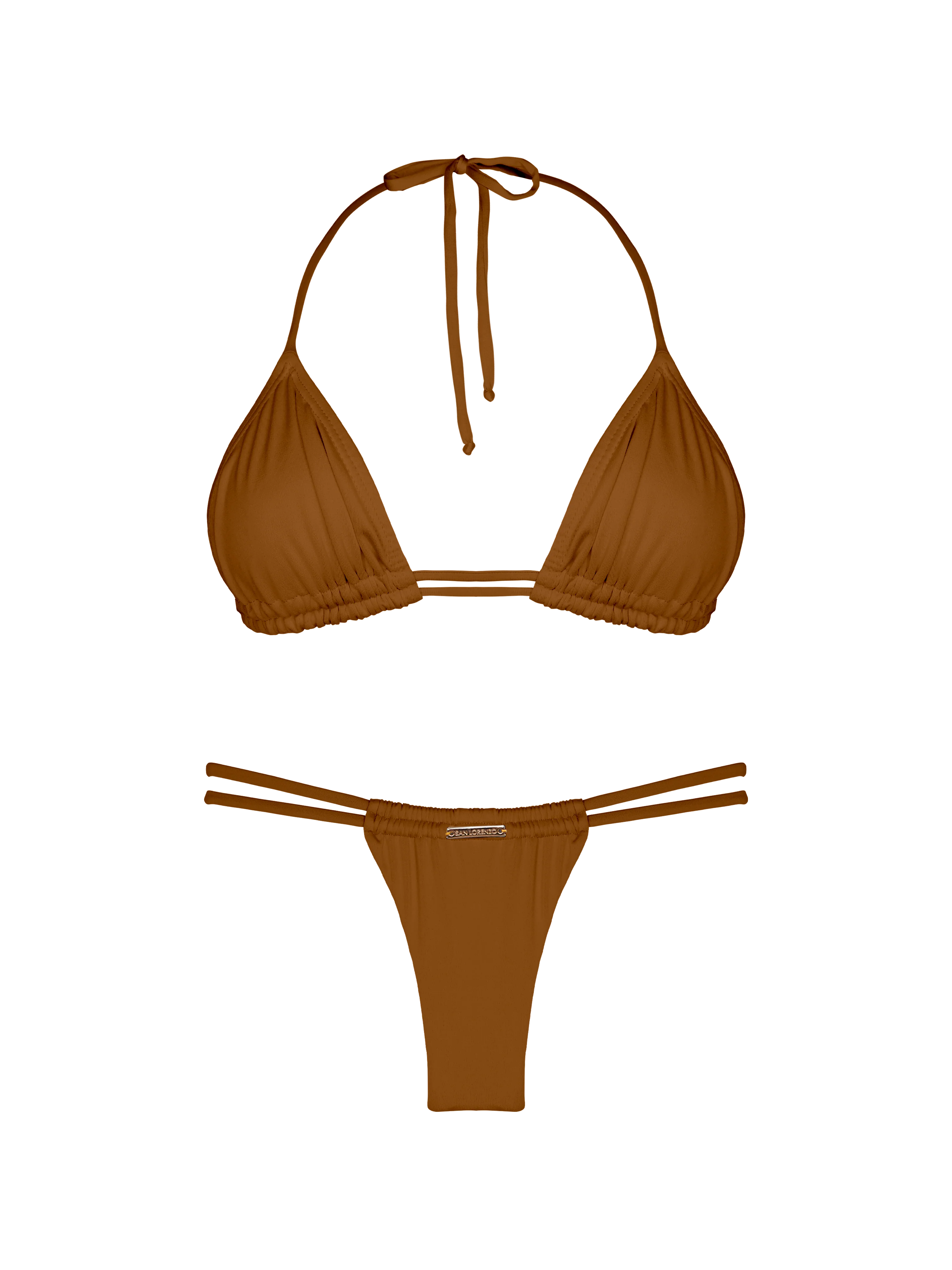 Kaia Terra Spirit Double Loop String Halter Bikini Top - Image 11