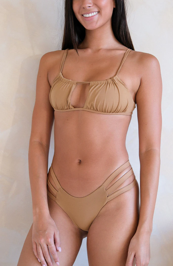 Kaia Terra Spirit Three Strap Ruched Bikini Bottom - Image 10