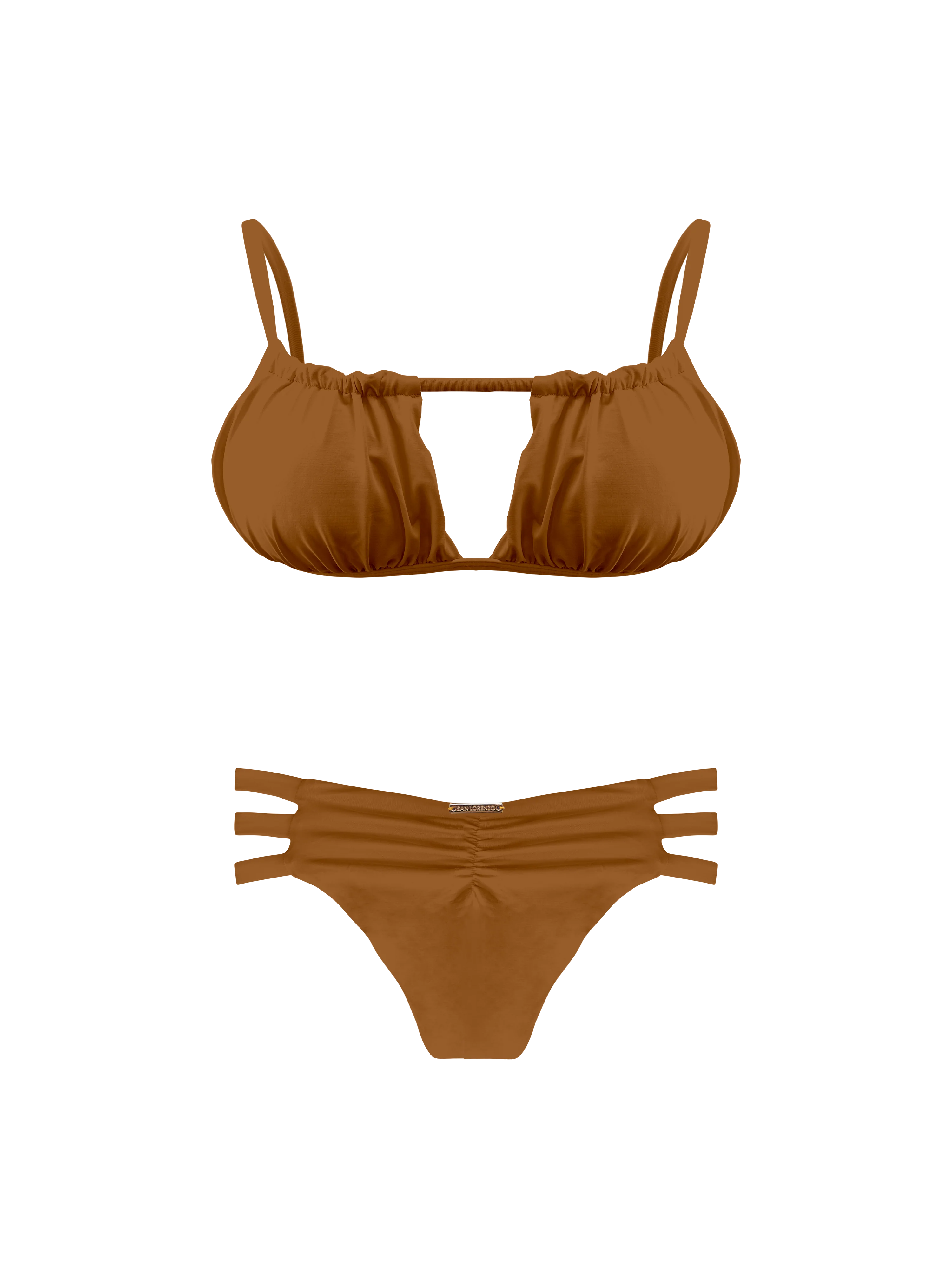 Kaia Terra Spirit Three Strap Ruched Bikini Bottom - Image 14