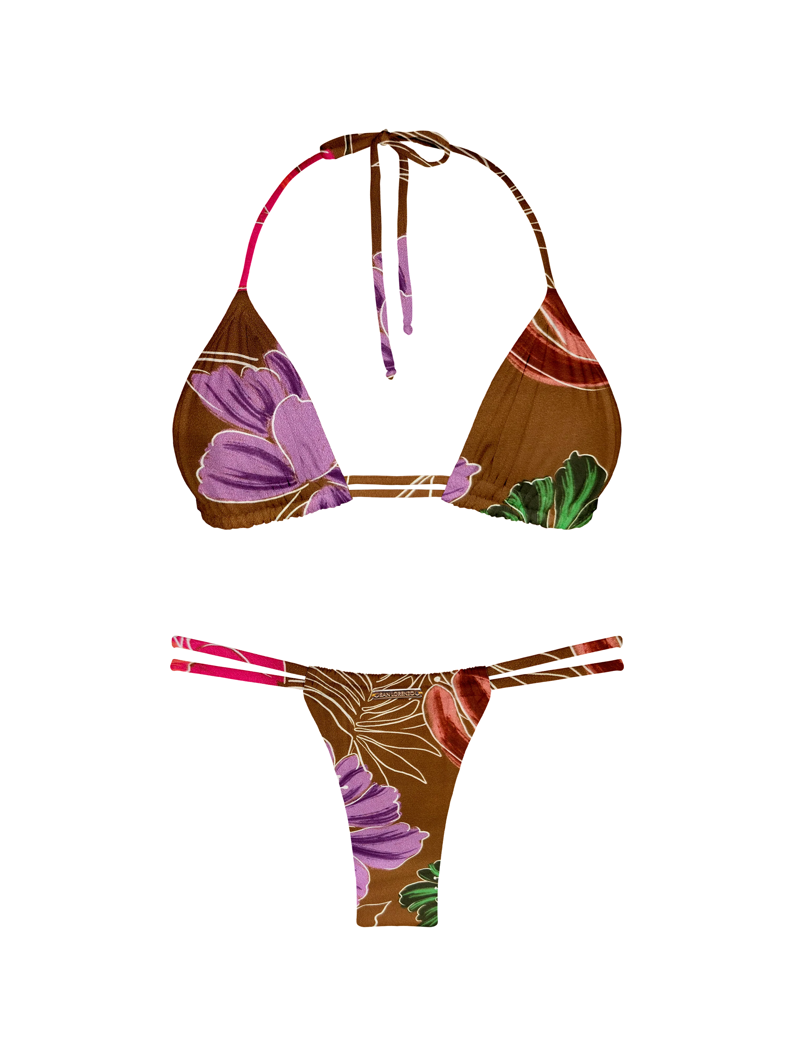Kaia Wild Blossom Double Loop String Bikini Bottom - Image 13