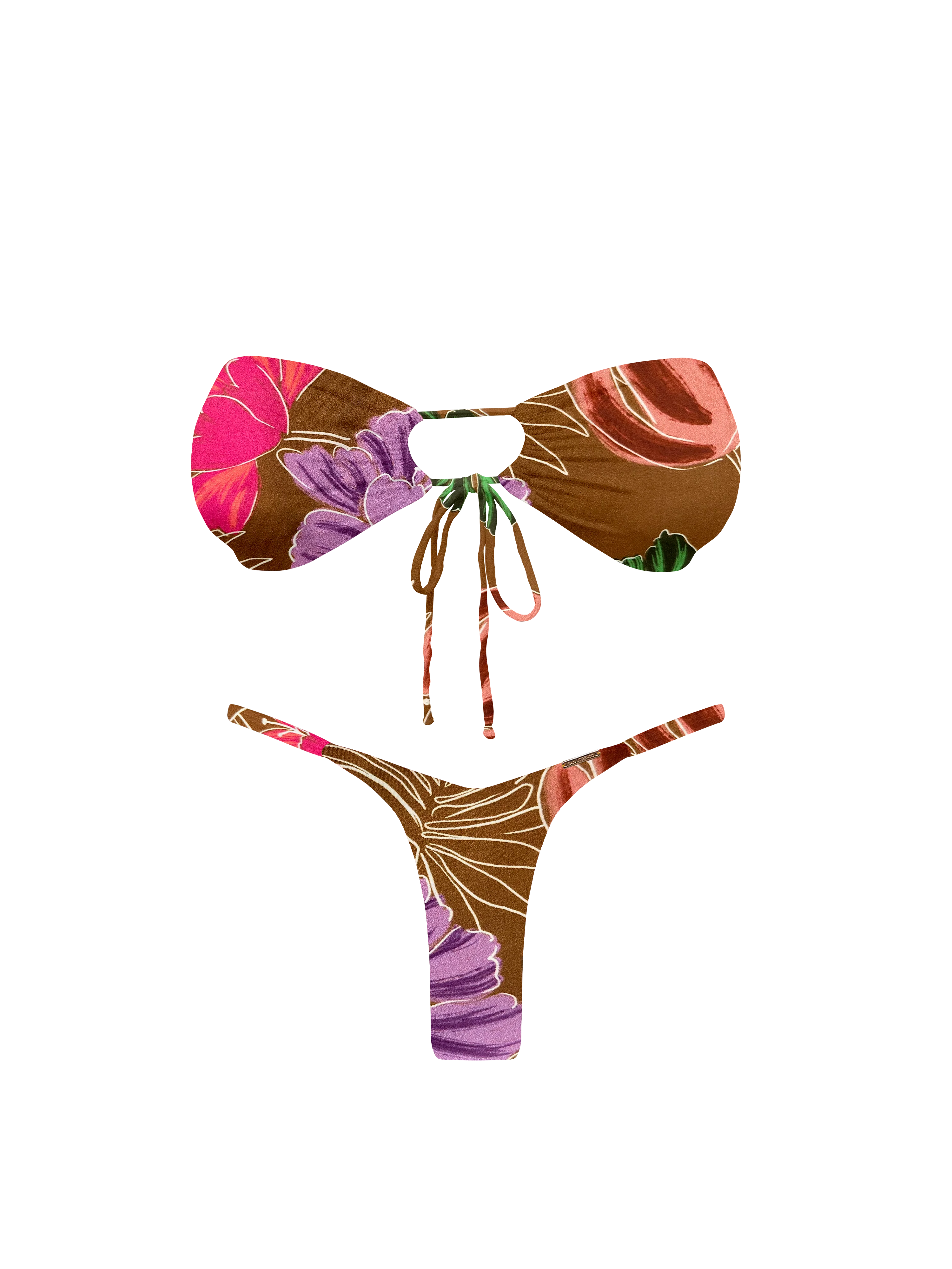 Kaia Wild Blossom Thin Garder Thong Bikini Bottom - Image 14