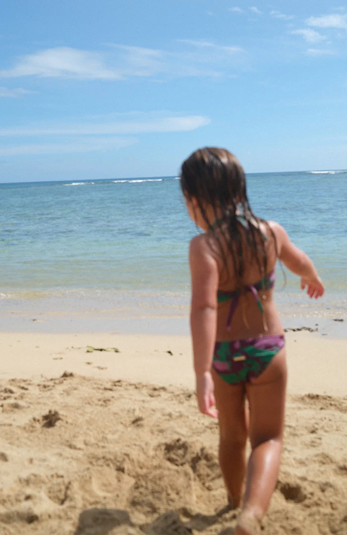 Keiki Kaia Floral Plum Belt Bikini Bottom - Image 2