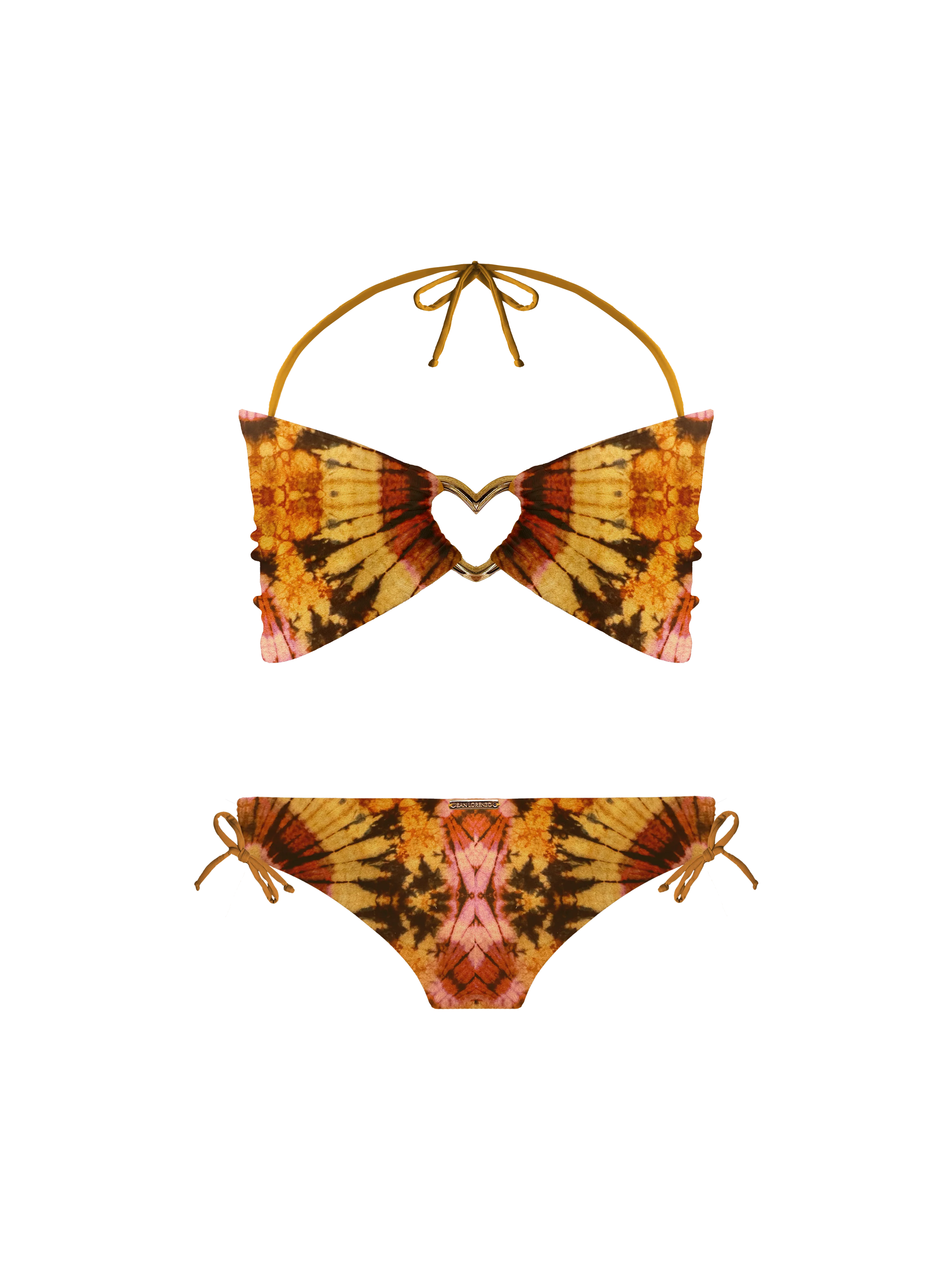 Keiki Kaia Sari Bloom Heart Bandeau Bikini Top - Image 4
