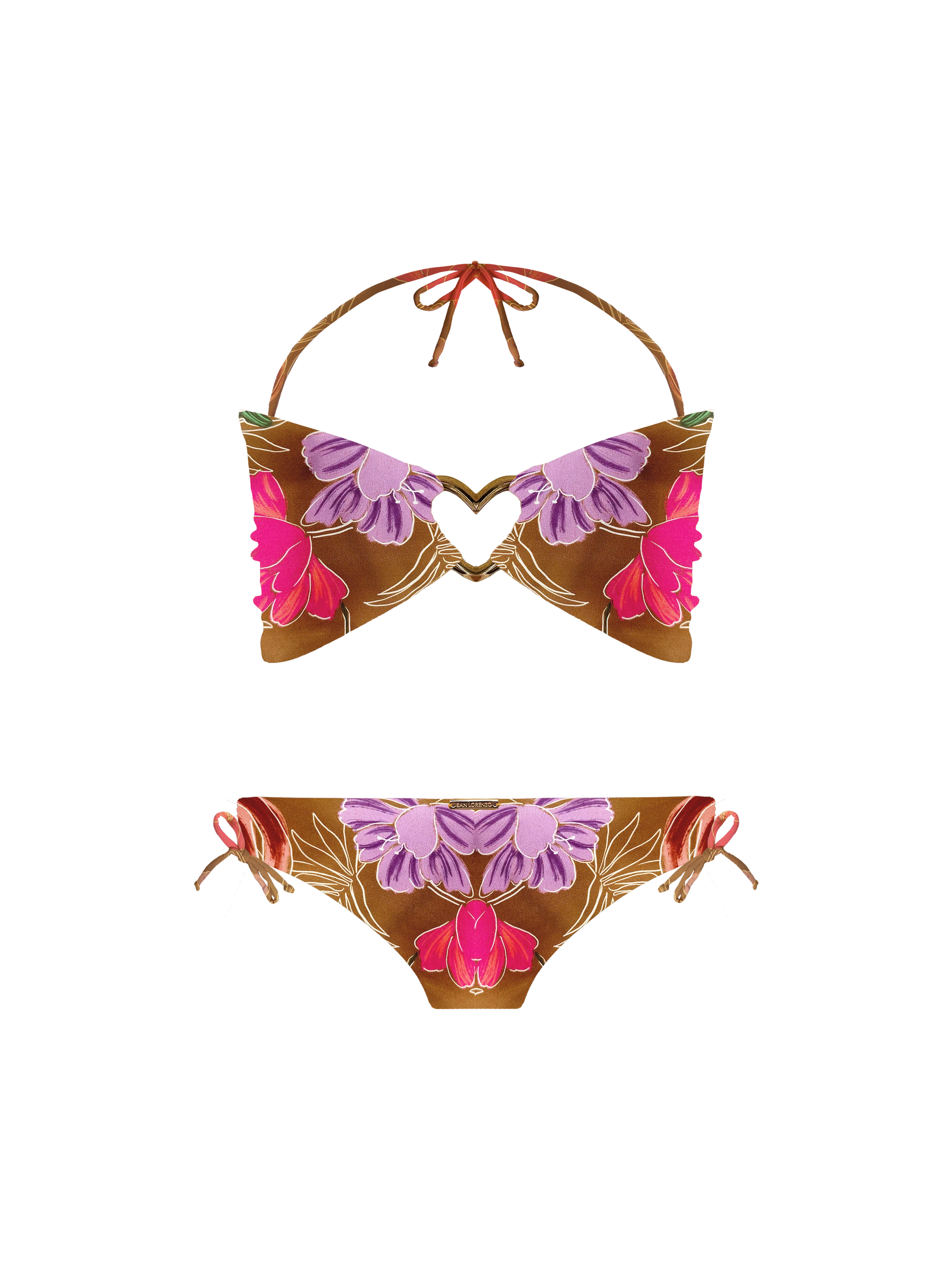 Keiki Kaia Wild Blossom Thong Tie Loop Bikini Bottom - Image 5