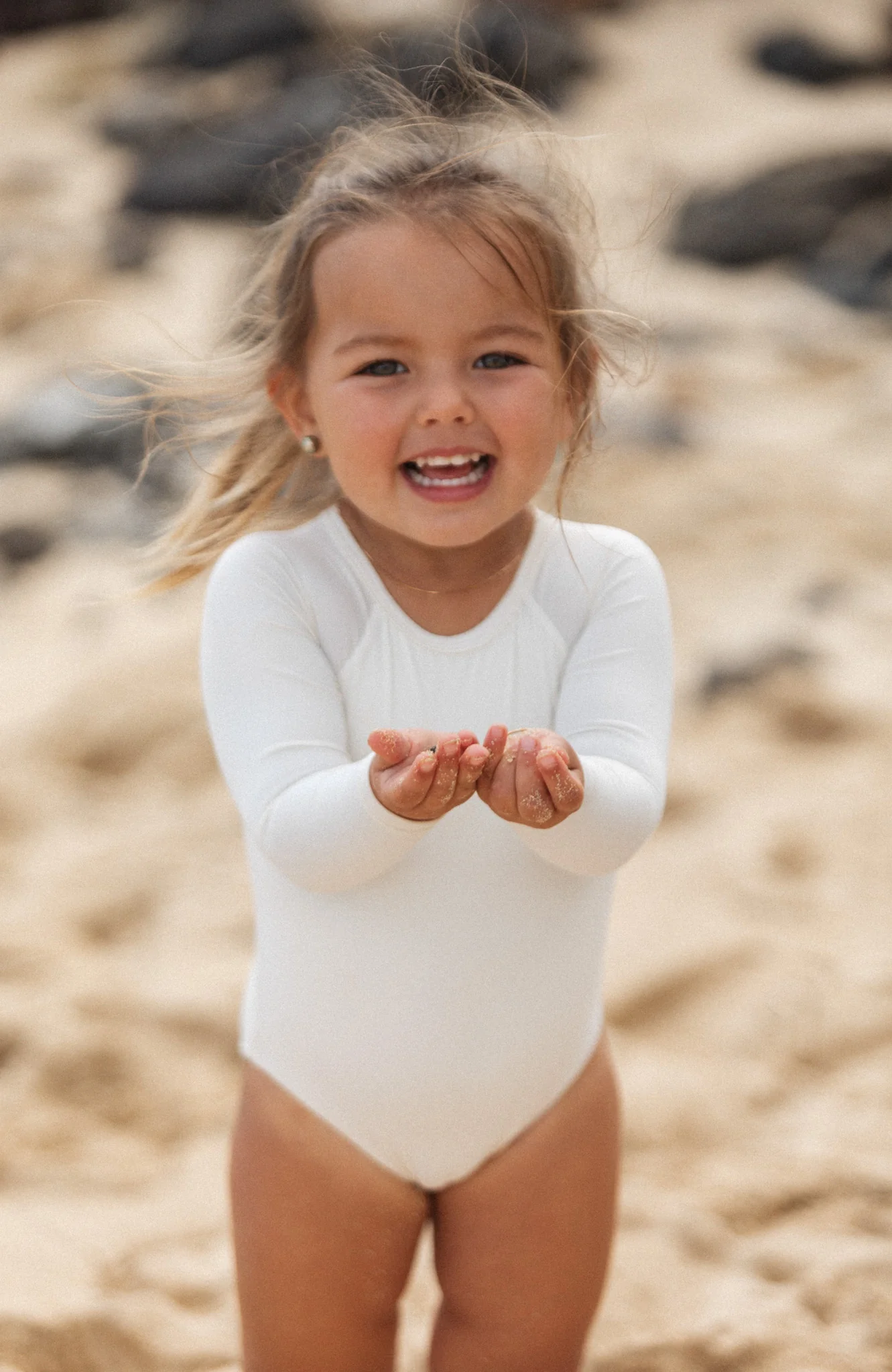 Keiki L'Amour Porcelain Long Sleeve One Piece