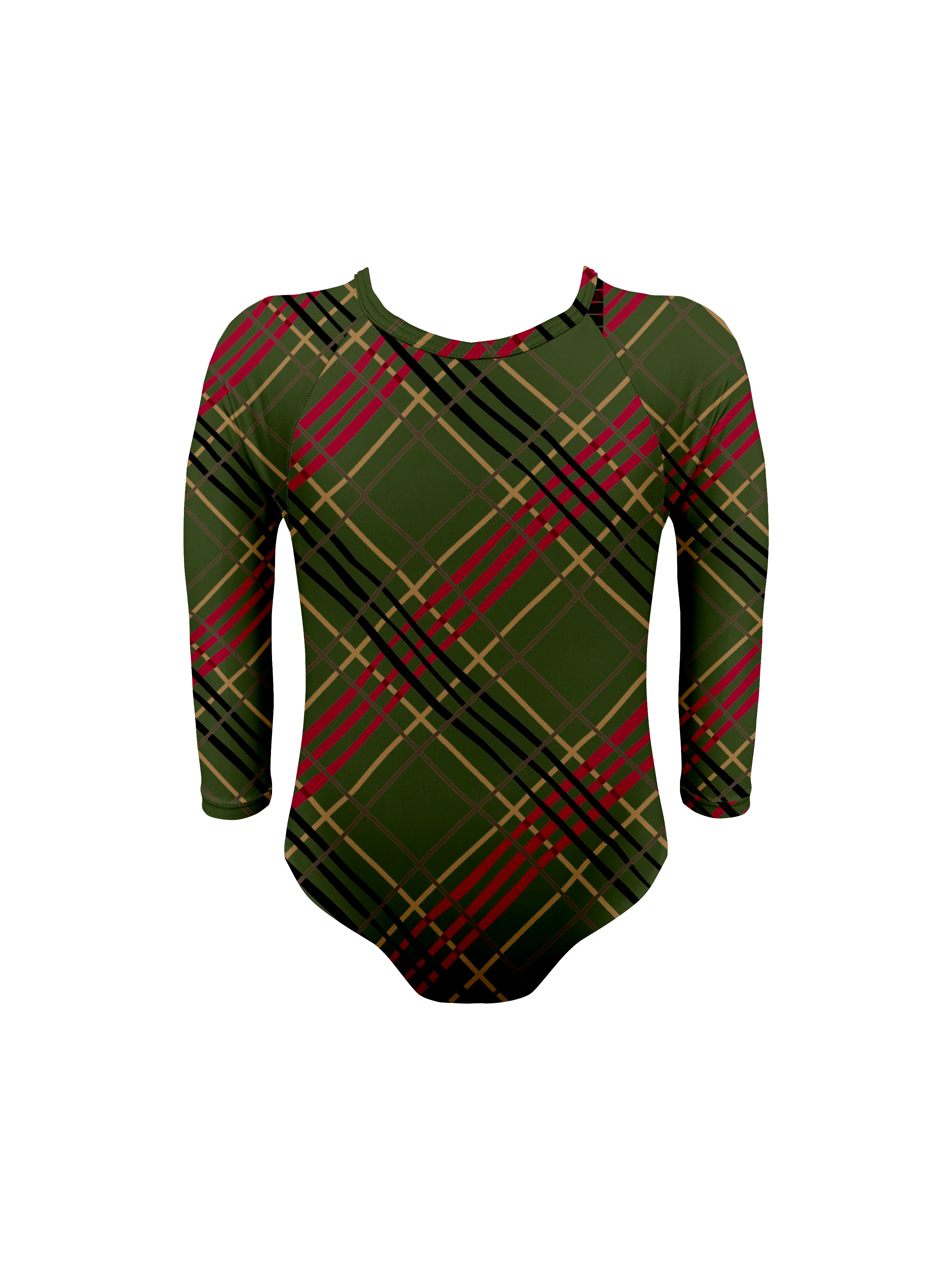 Keiki L'Amour Scottish Plaid Long Sleeve One Piece - Image 6