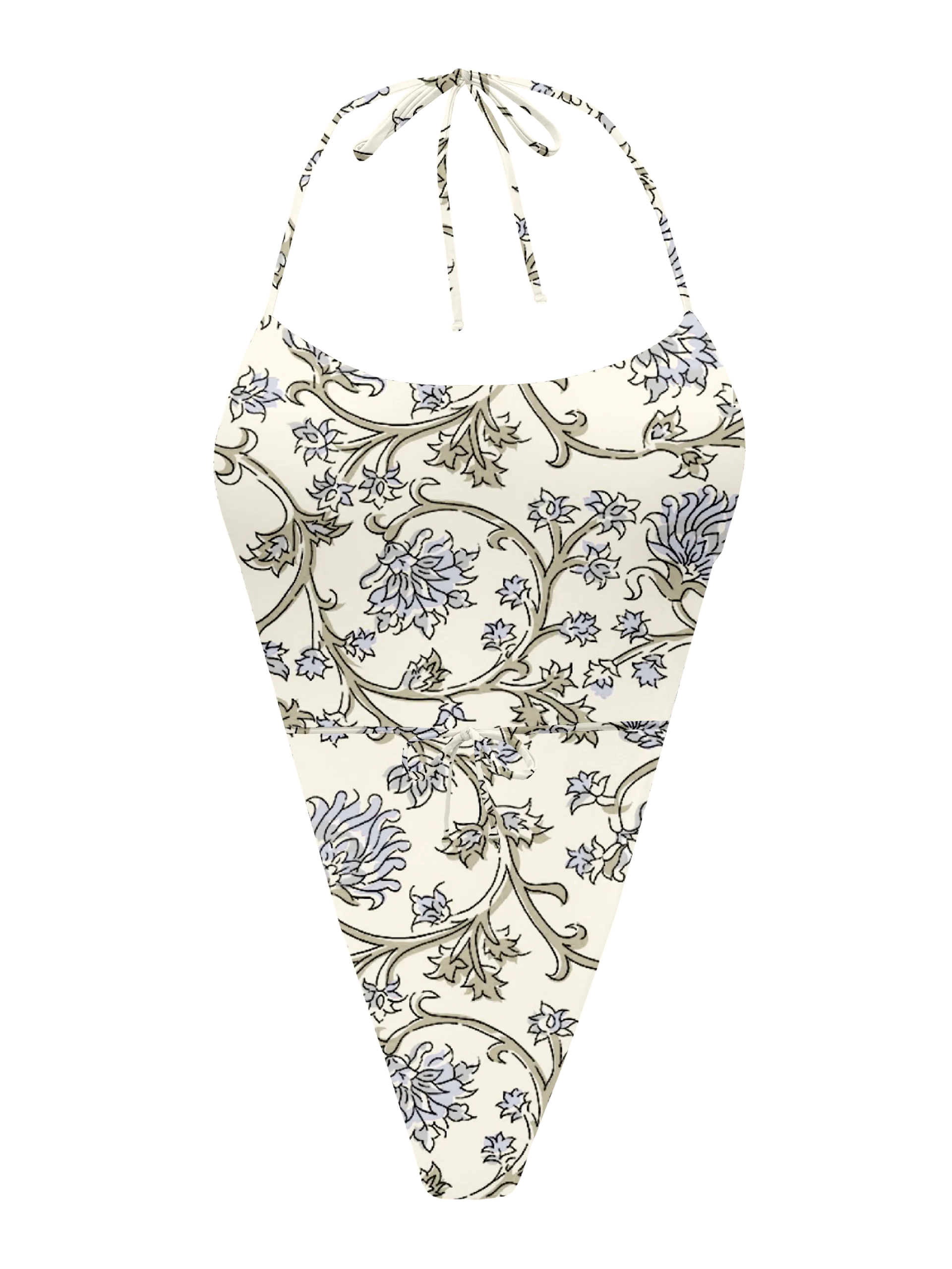 L'Amour Chantilly Lace Triangle Thong One Piece Bikini - Image 12