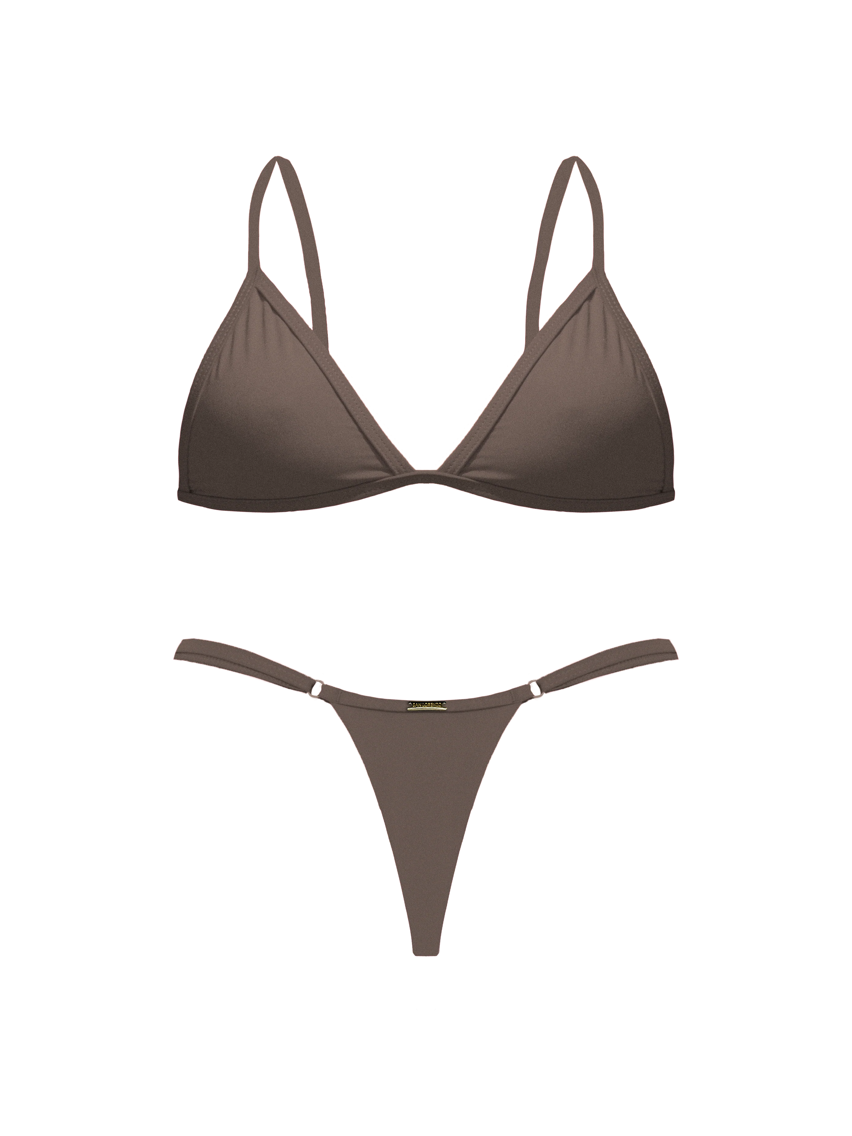 Maréa Tide Clay Elastic Adjustable Thong Bikini Bottom - Image 9