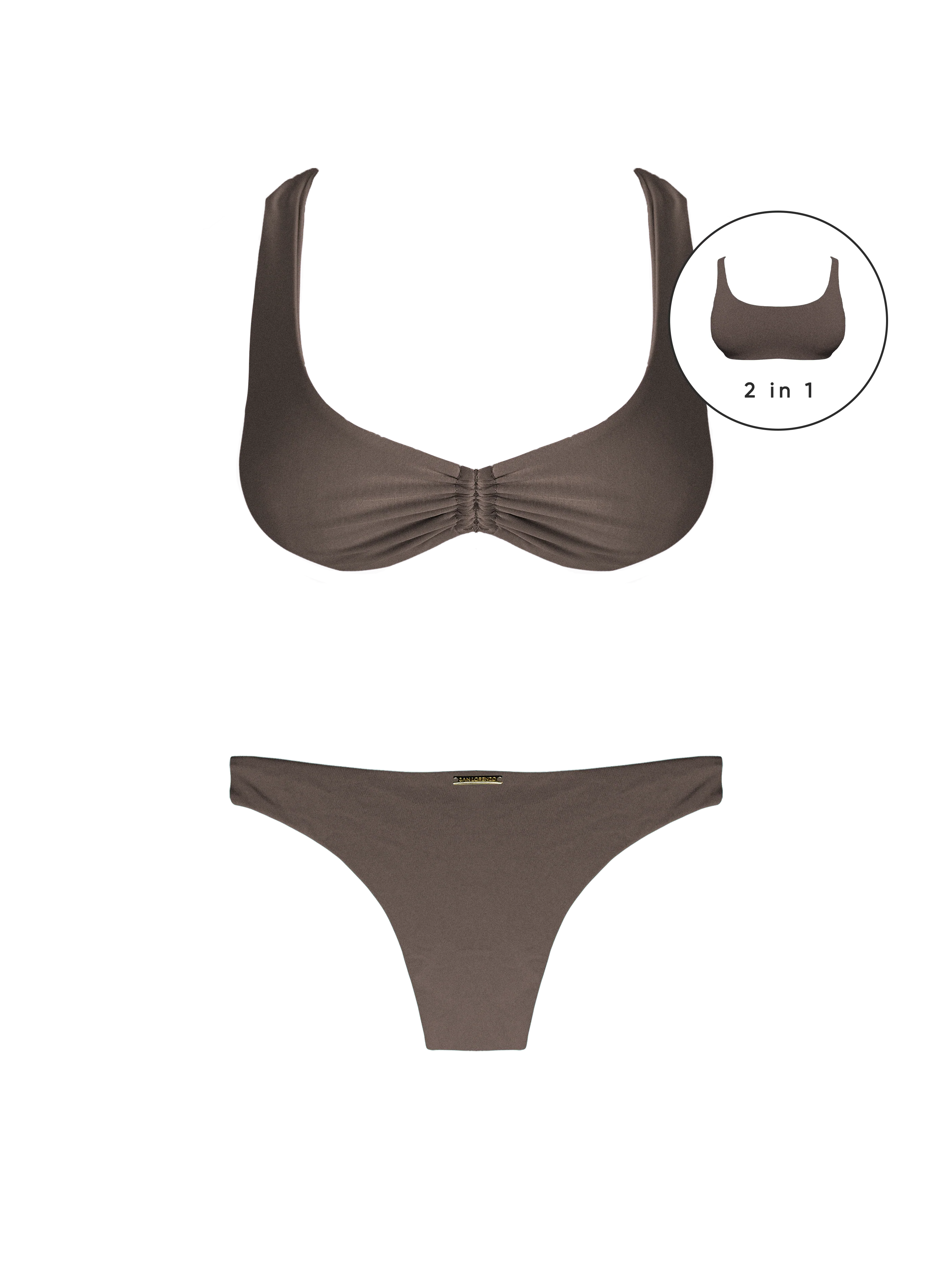 Maréa Tide Clay Sport Full Sport Brief Bikini Bottom - Image 6