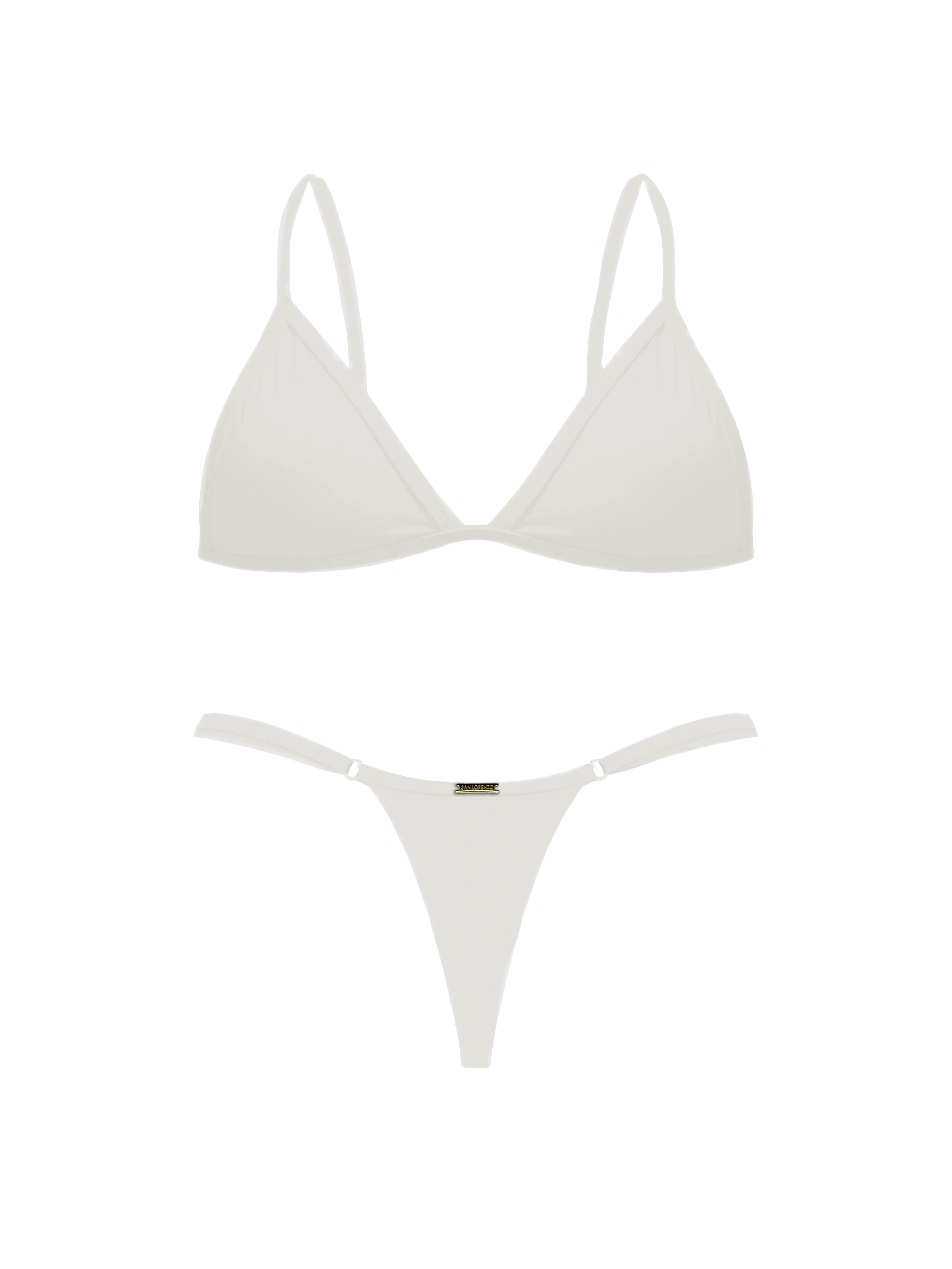 Maréa Vanilla Whisper Elastic Adjustable Thong Bikini Bottom - Image 11