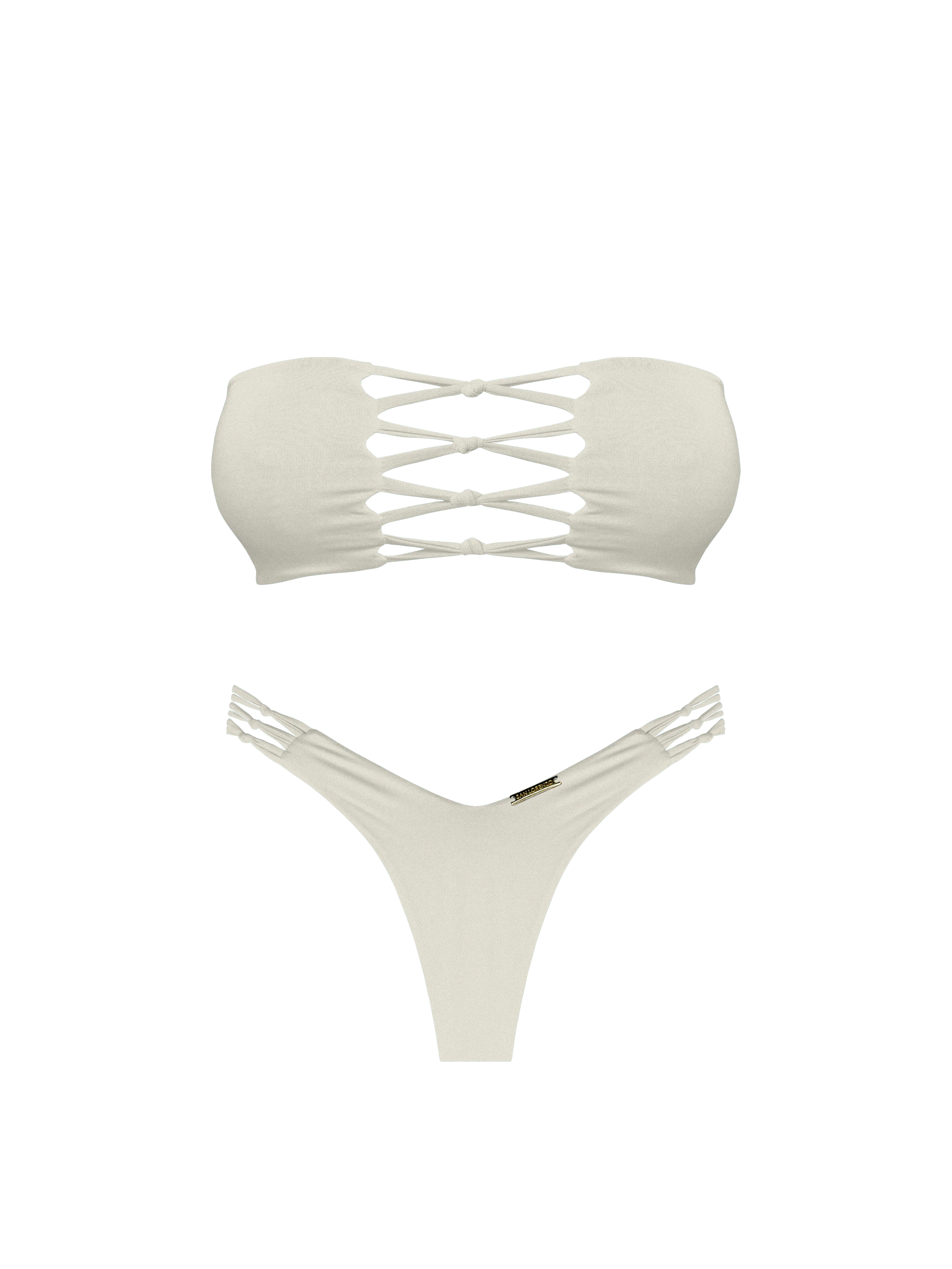 Maréa Vanilla Whisper Braided Bandeau Bikini Top - Image 15