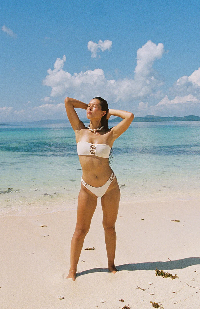 Maréa Vanilla Whisper Braided Bandeau Bikini Top - Image 9