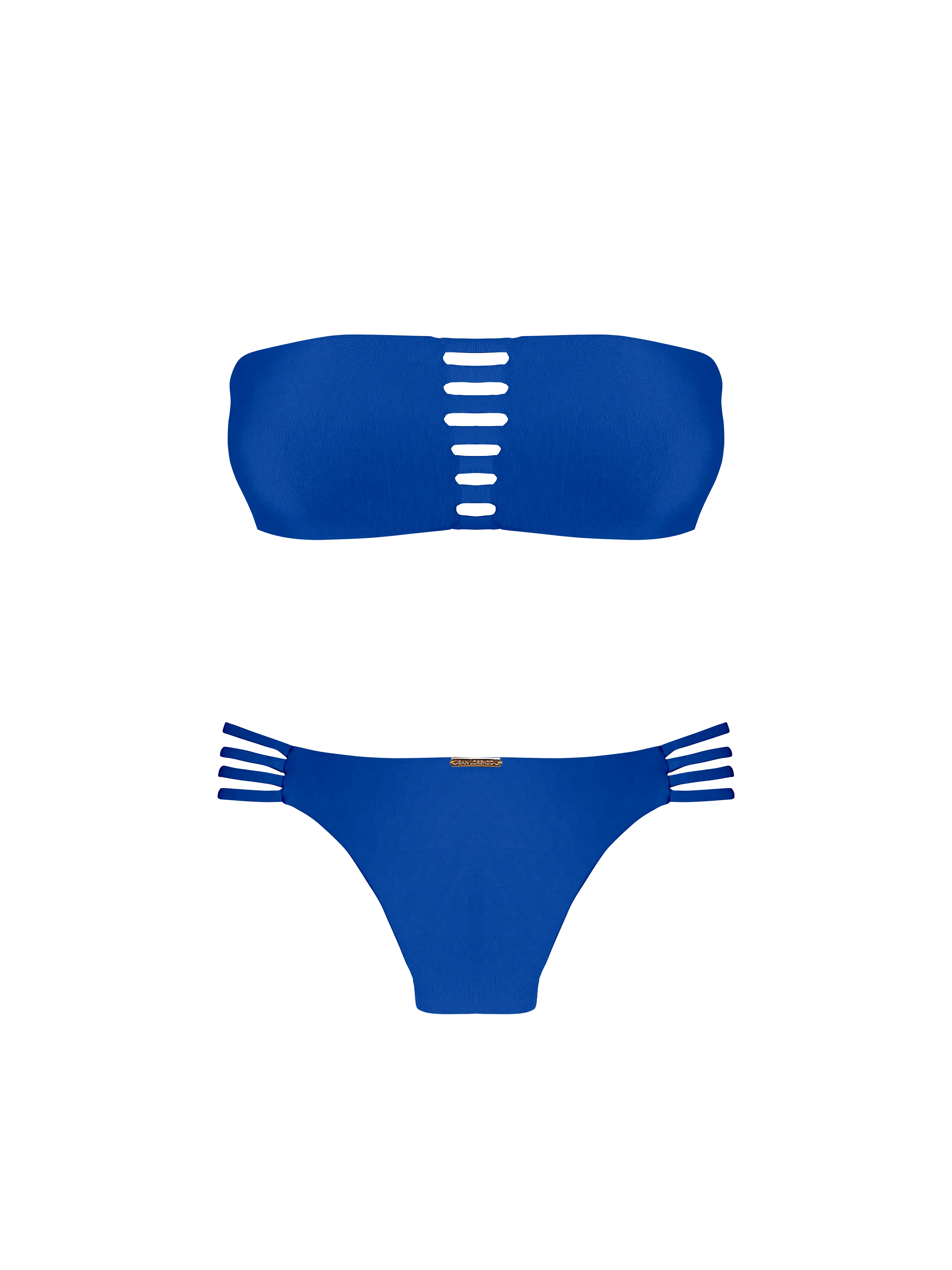 Marrakesh Sapphire Souk Strap Bandeau Bikini Top - Image 12