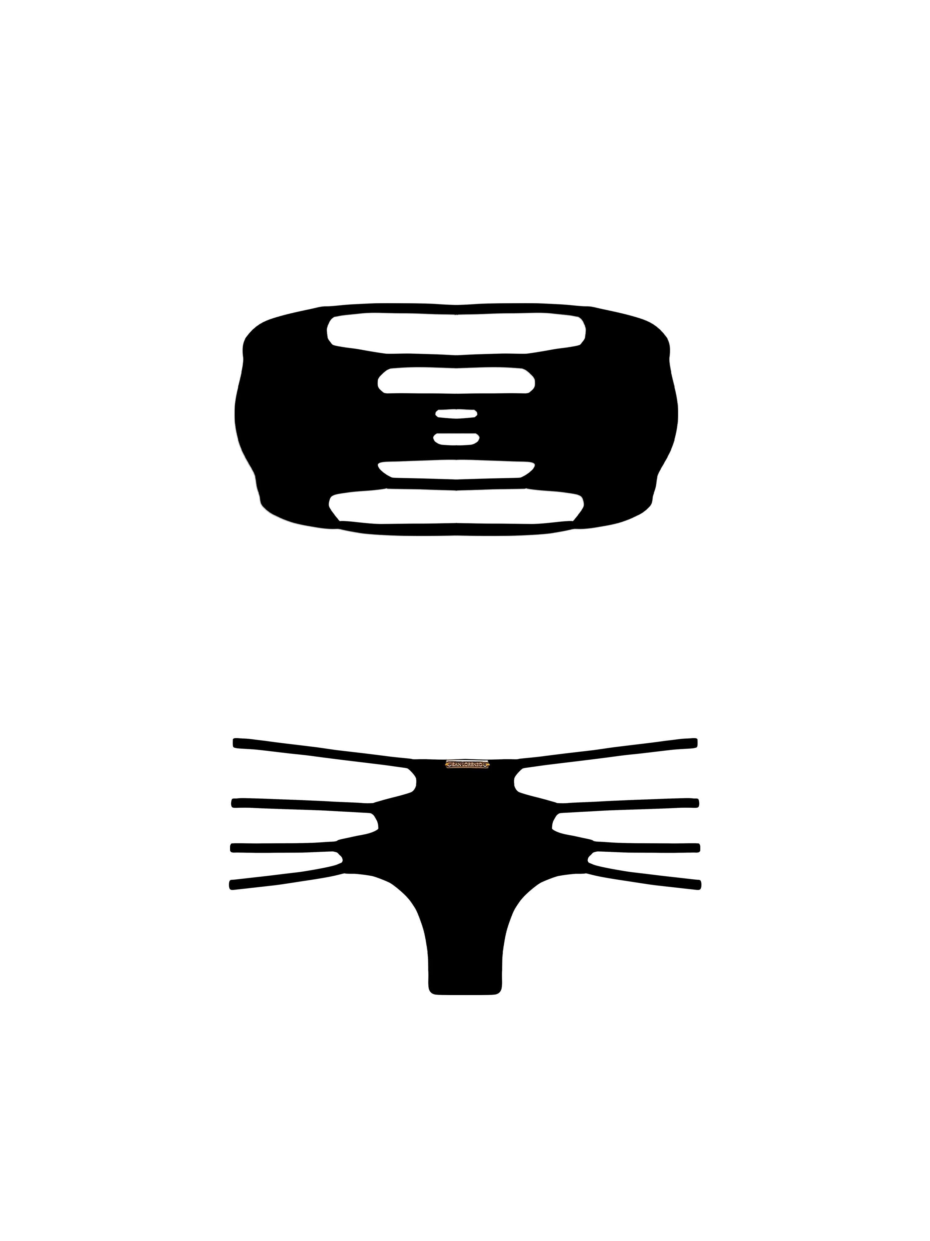 Marrakesh Desert Night Diamond Strap Bandeau Bikini Top - Image 11