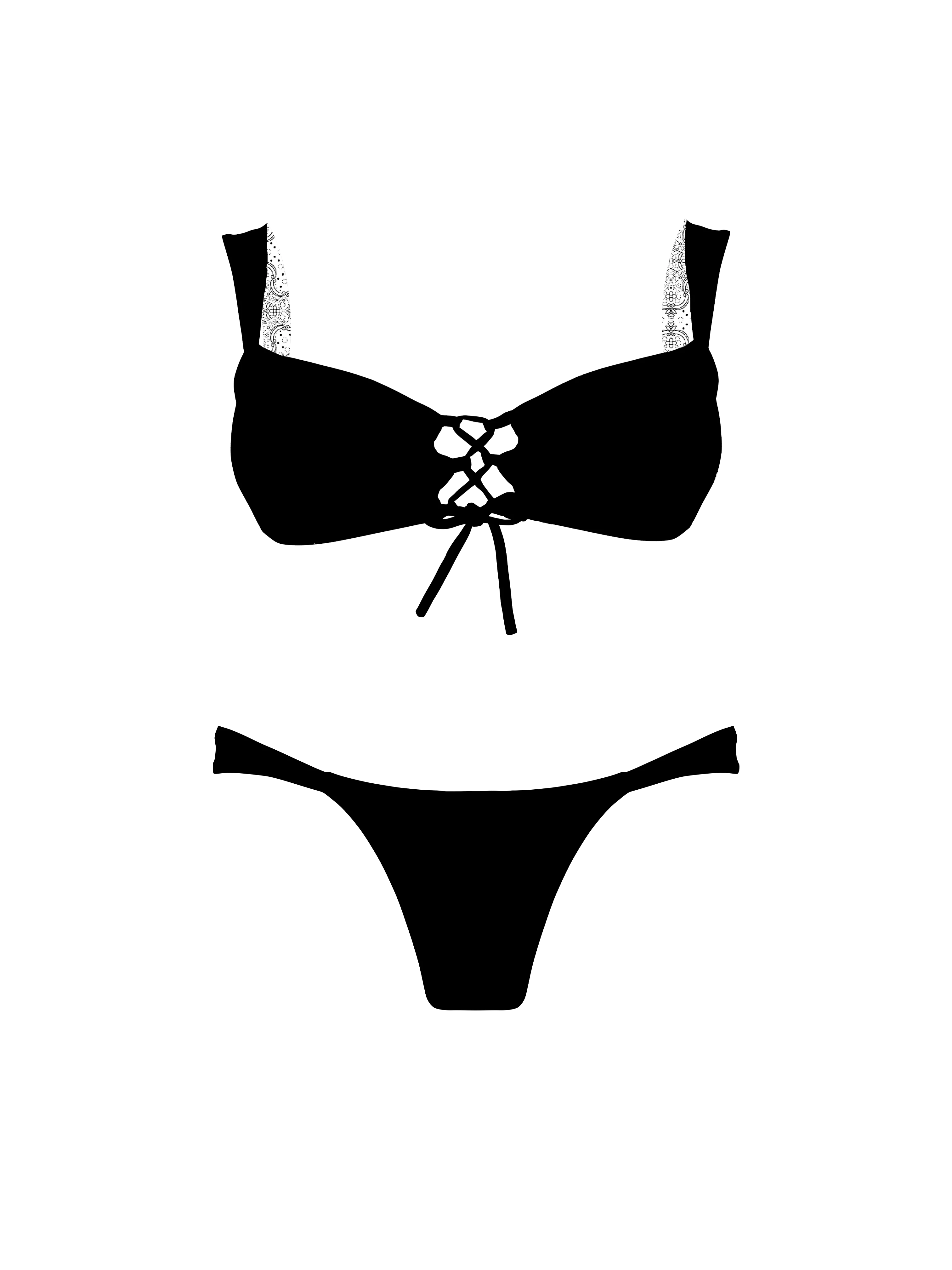Marrakesh Desert Night Classic Lace Bralette Bikini Top - Image 13