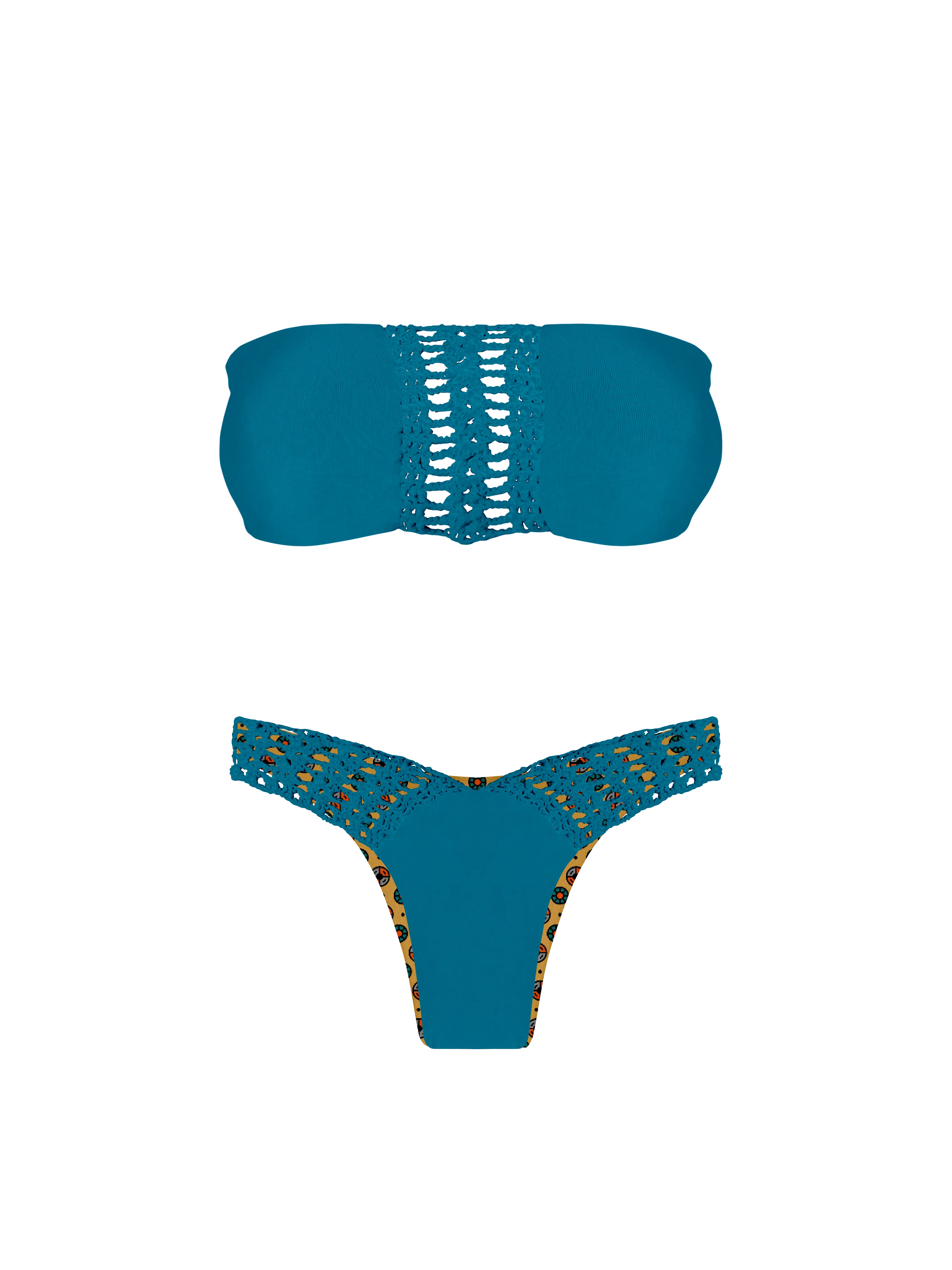Marrakesh Esmeralda Crochet High Cut Bikini Bottom - Image 11