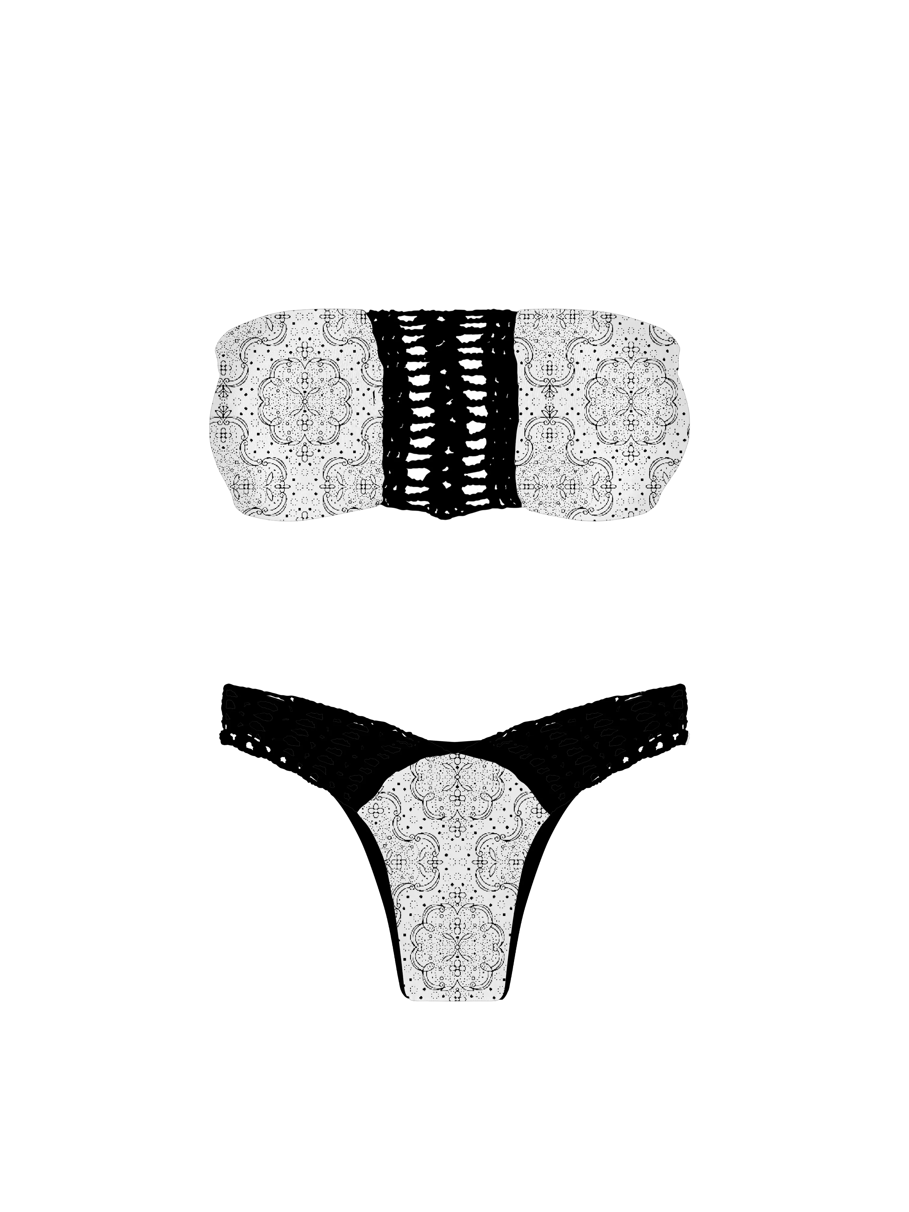 Marrakesh Moroccan Crochet High Cut Bikini Bottom - Image 10