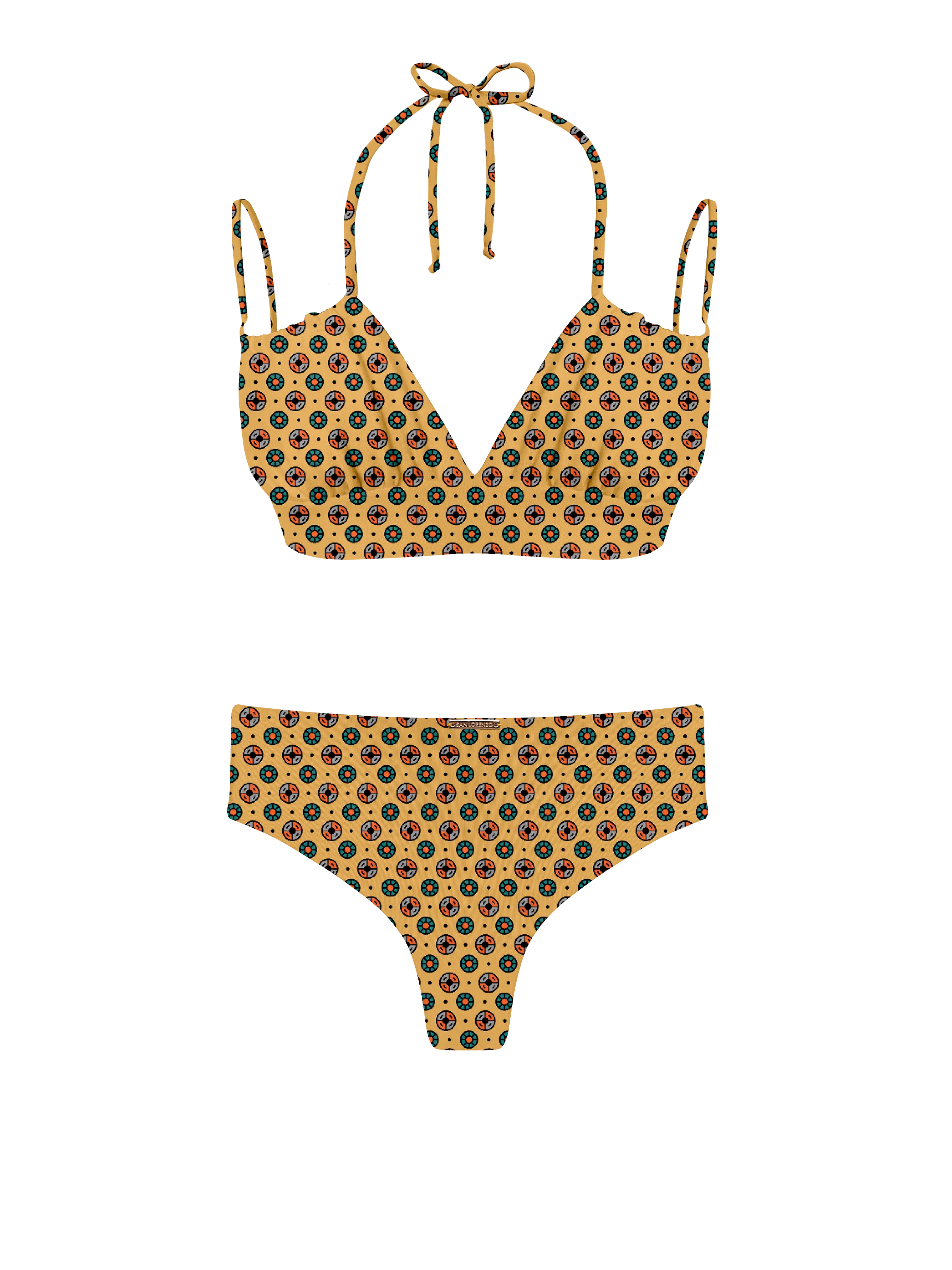 Marrakesh Sahara Dune Elastic Tie Front Bikini Top - Image 11