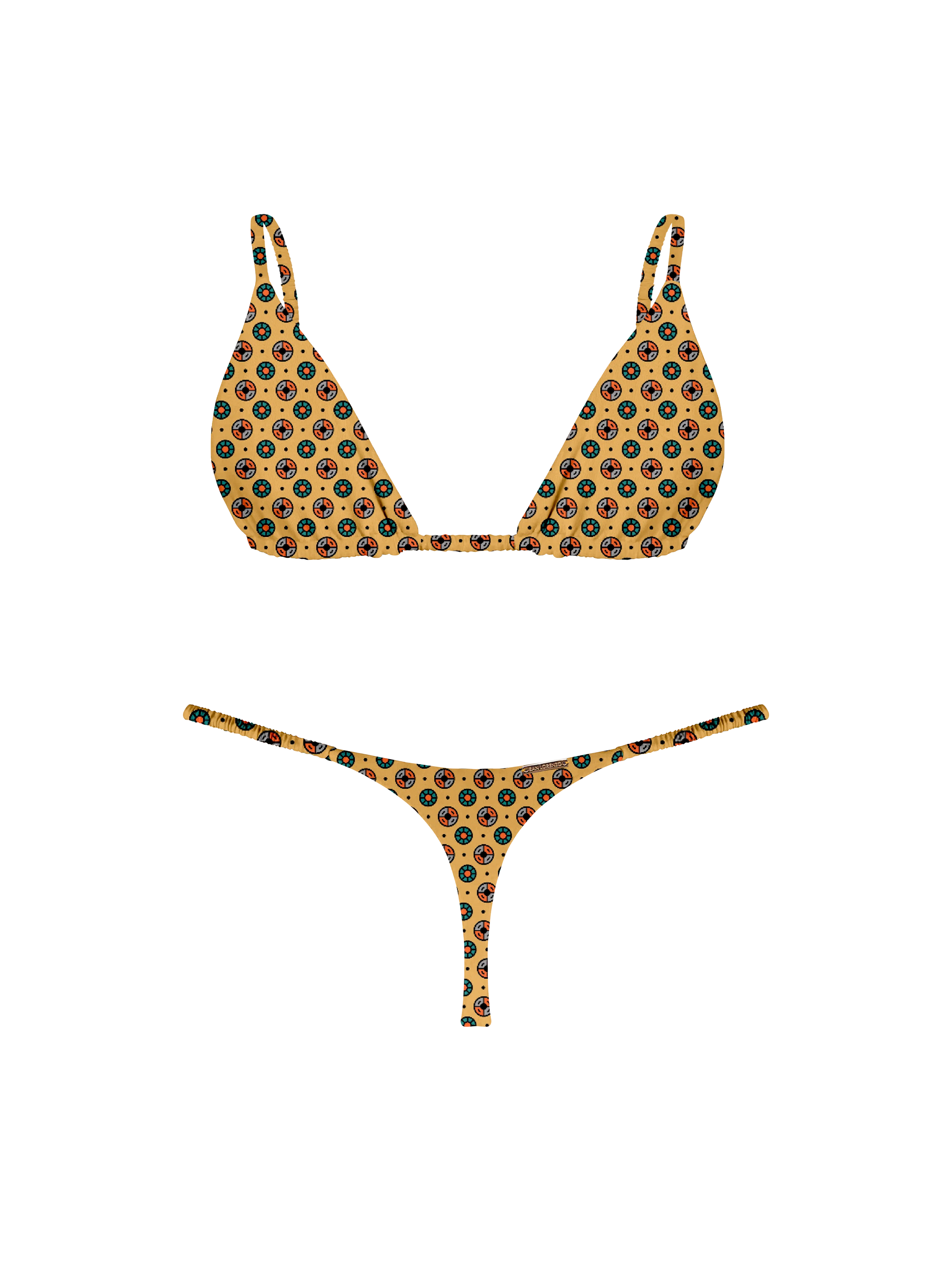 Marrakesh Sahara Dune Ruched Thin Brief Bikini Bottom - Image 9