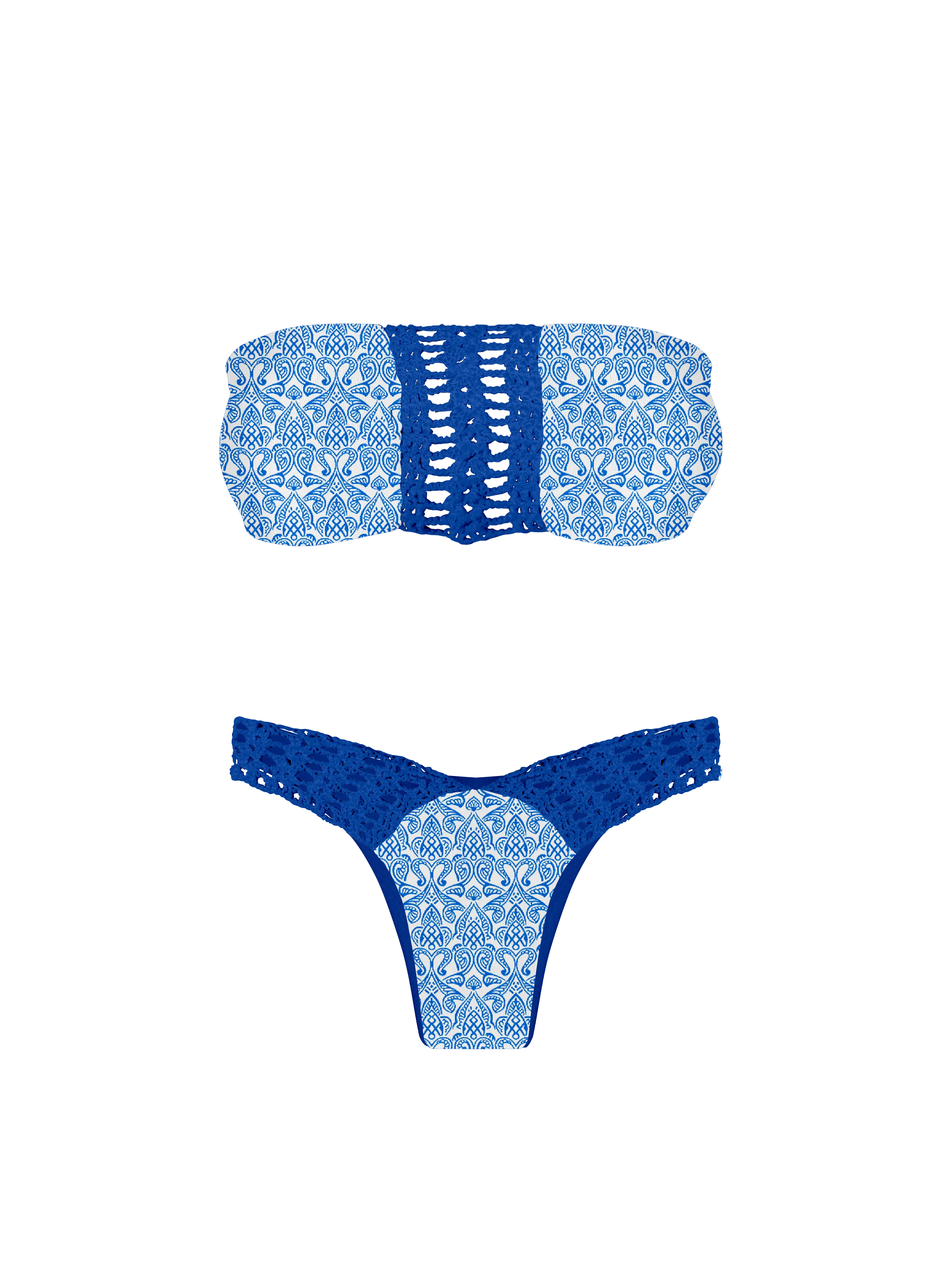 Marrakesh Zellige Zephyr Crochet High Cut Bikini Bottom - Image 10