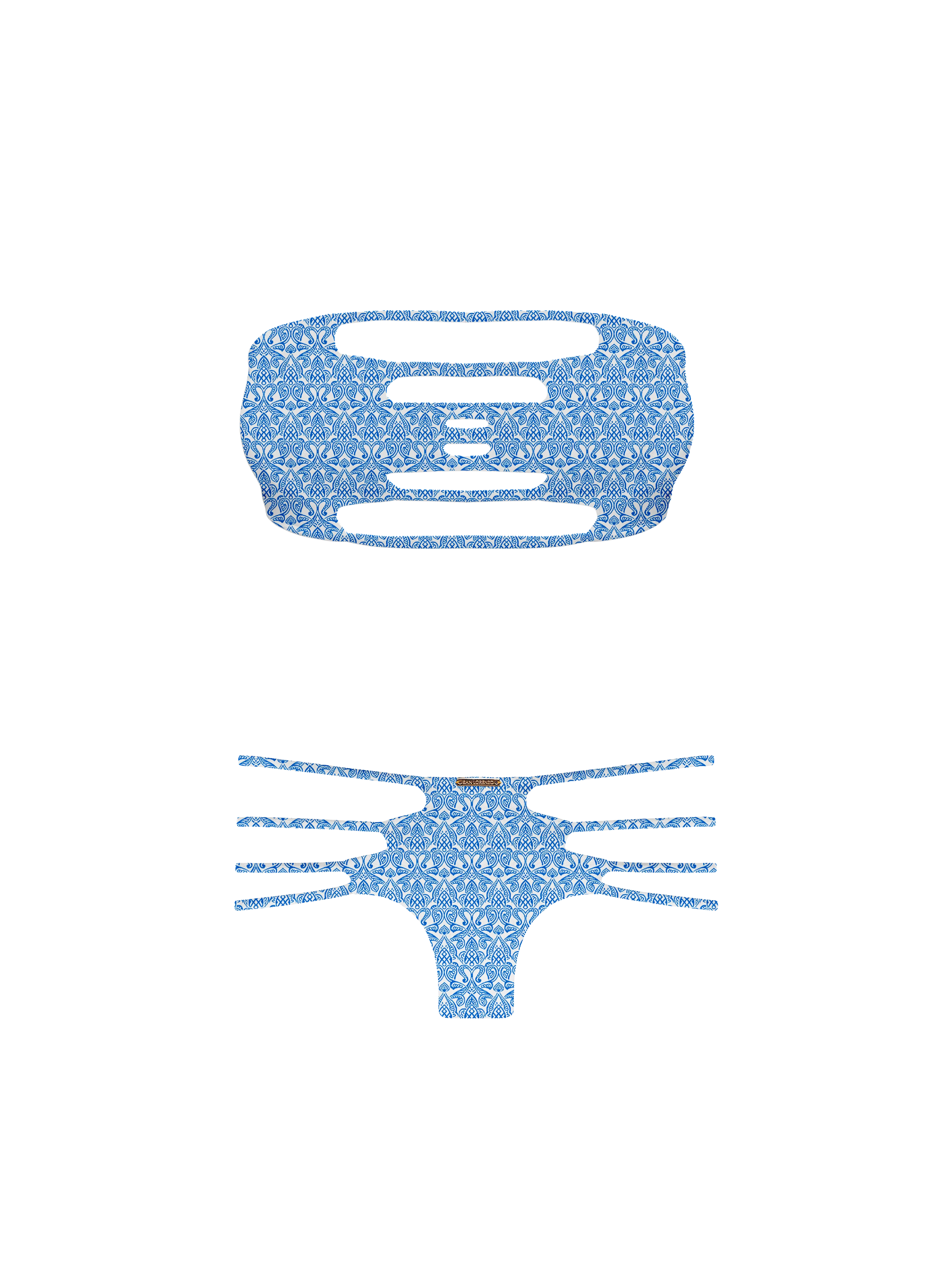 Marrakesh Zellige Zephyr Diamond Strap Bikini Bottom - Image 10