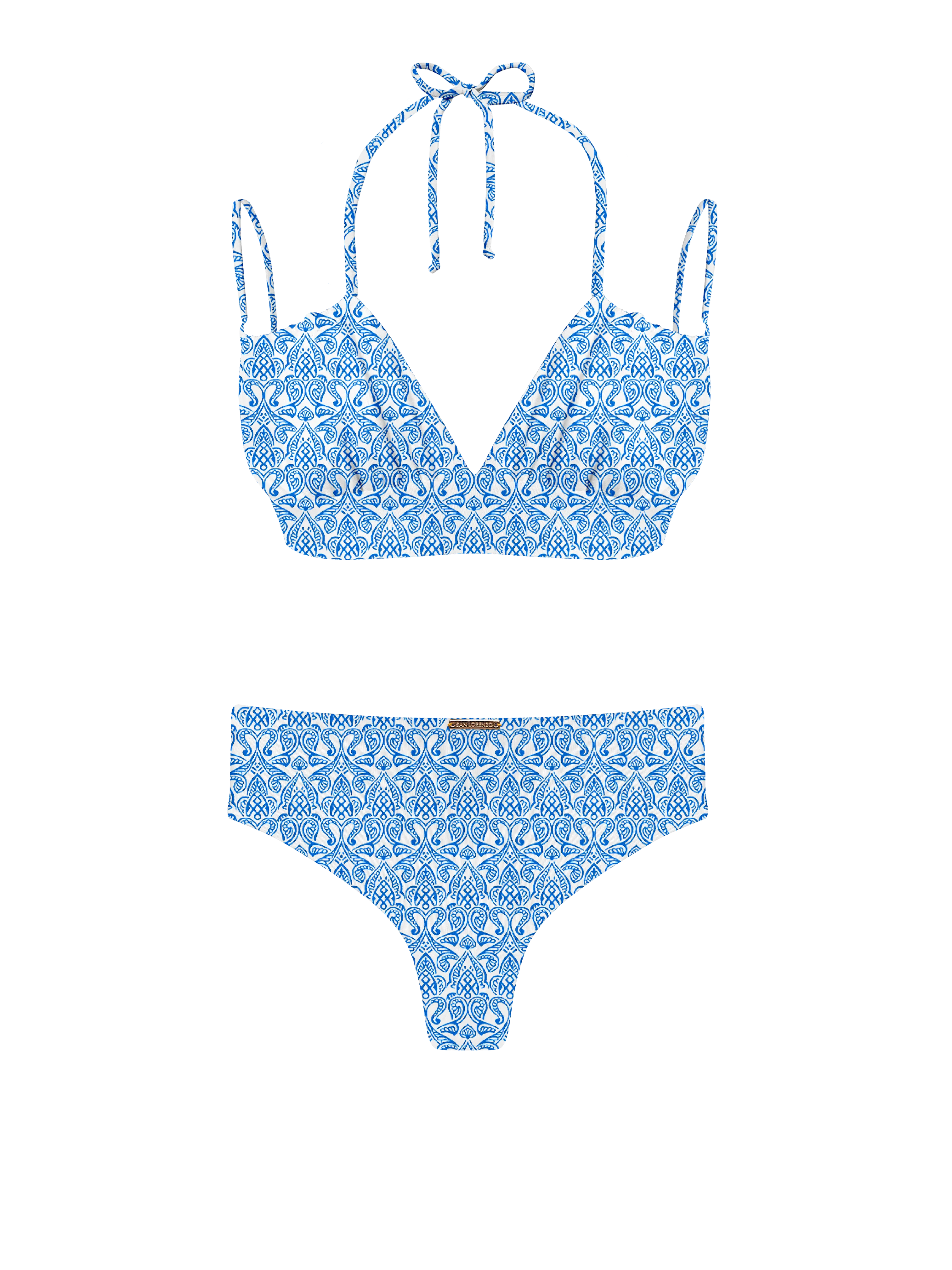 Marrakesh Zellige Zephyr High Waist Brief Bikini Bottom - Image 13