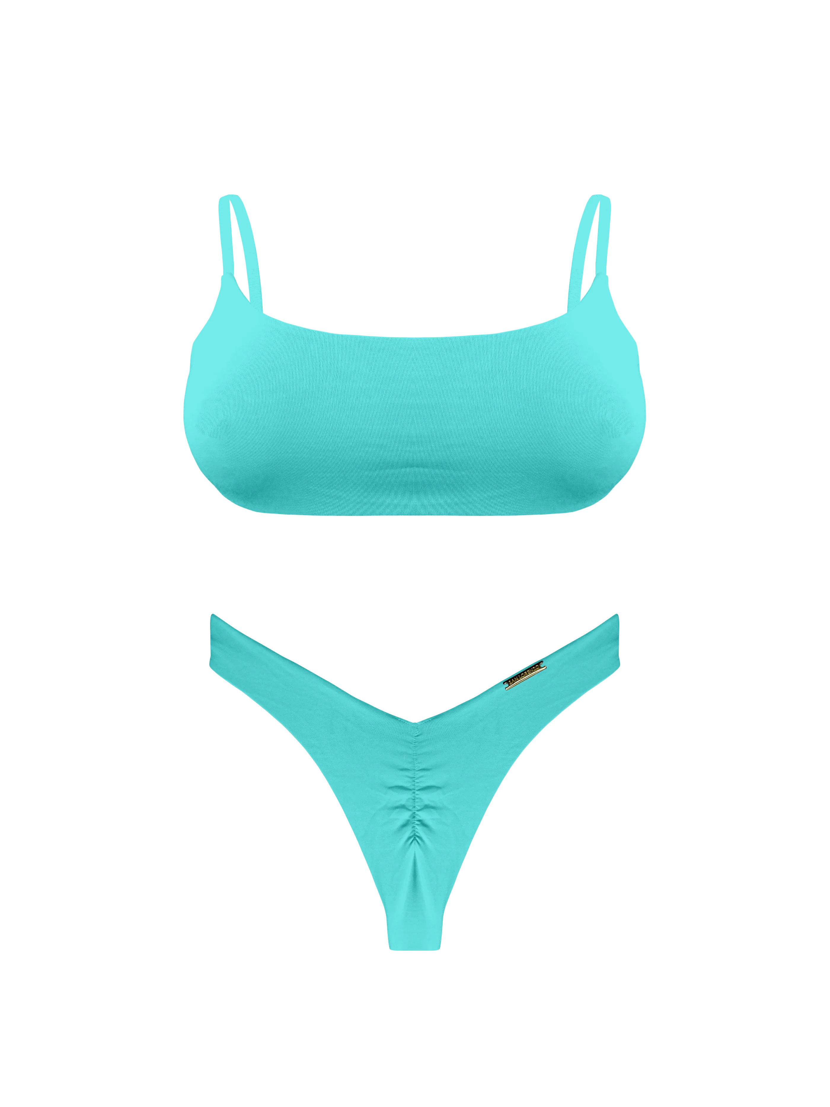 Moorea Azure Teal Sport Brief Bikini Bottom - Image 9