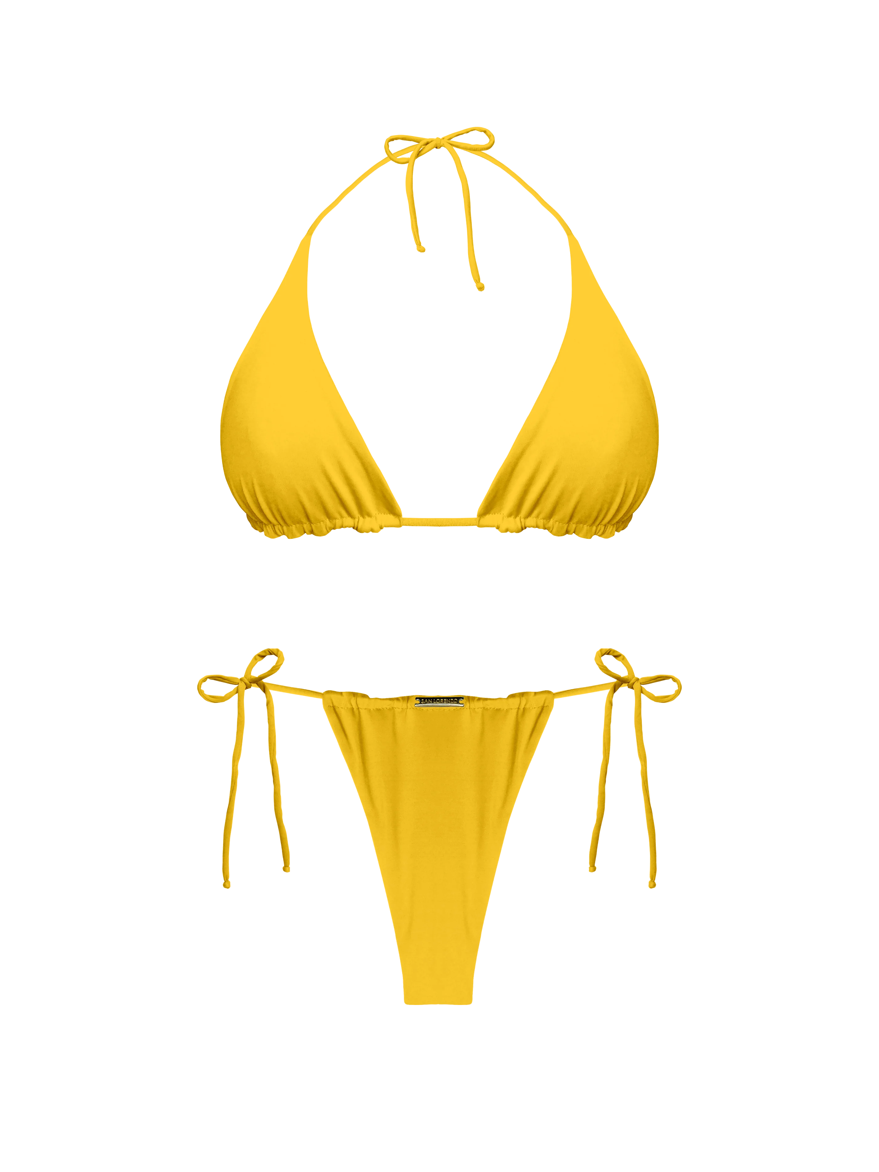 Moorea Golden Island Side Tie Hoop Ring Bikini Bottom - Image 12