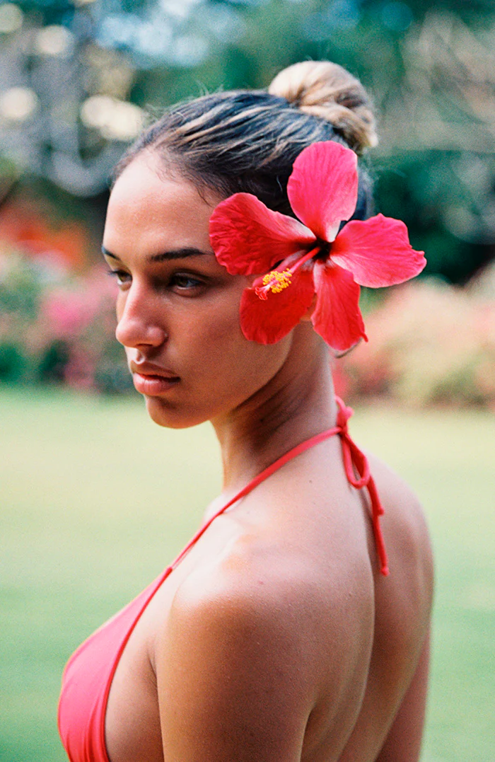 Moorea Lei Blooms Classic Triangle Bikini Top - Image 5