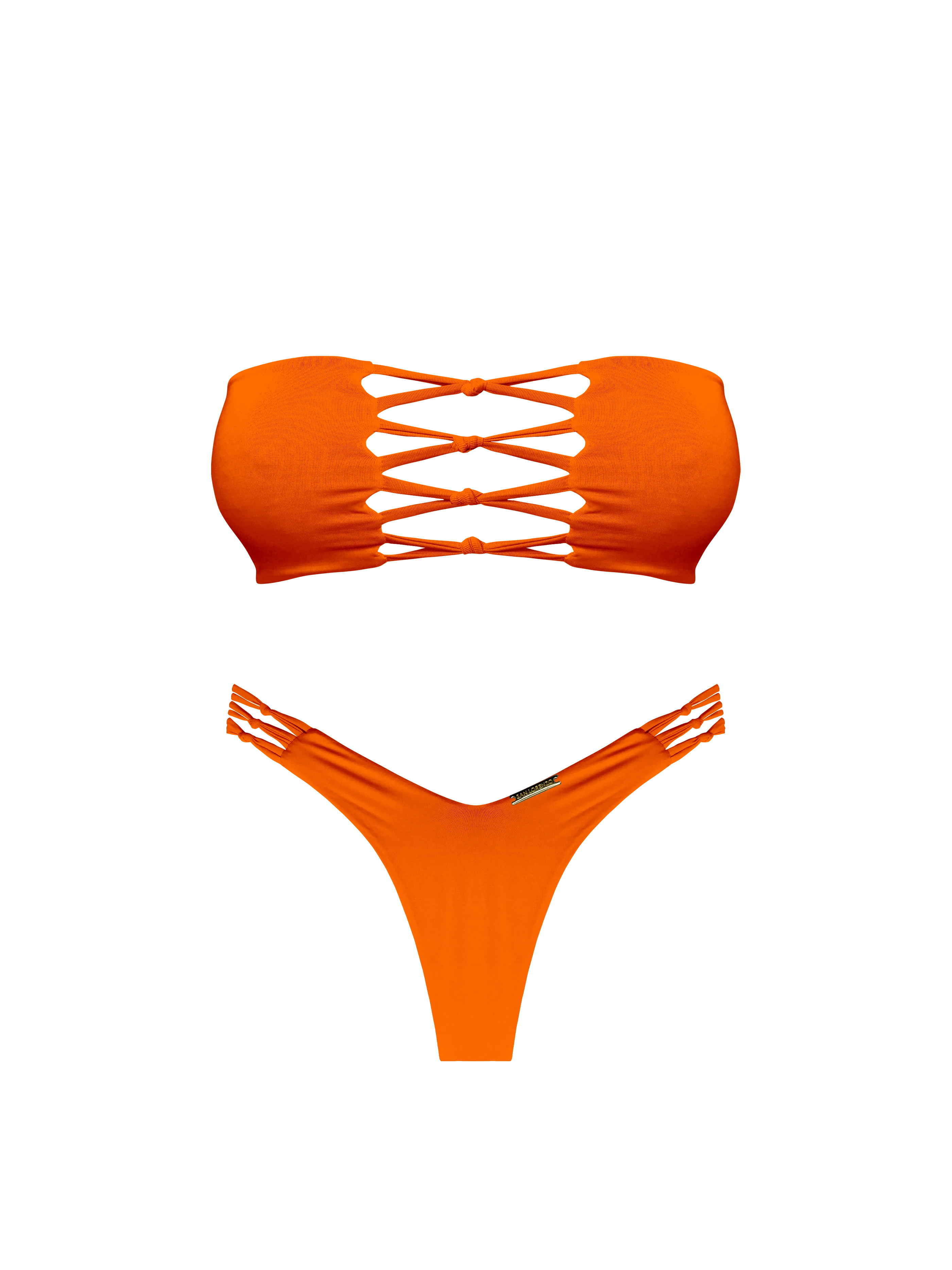 Moorea Saffron Glow Braided Bandeau Bikini Top - Image 12