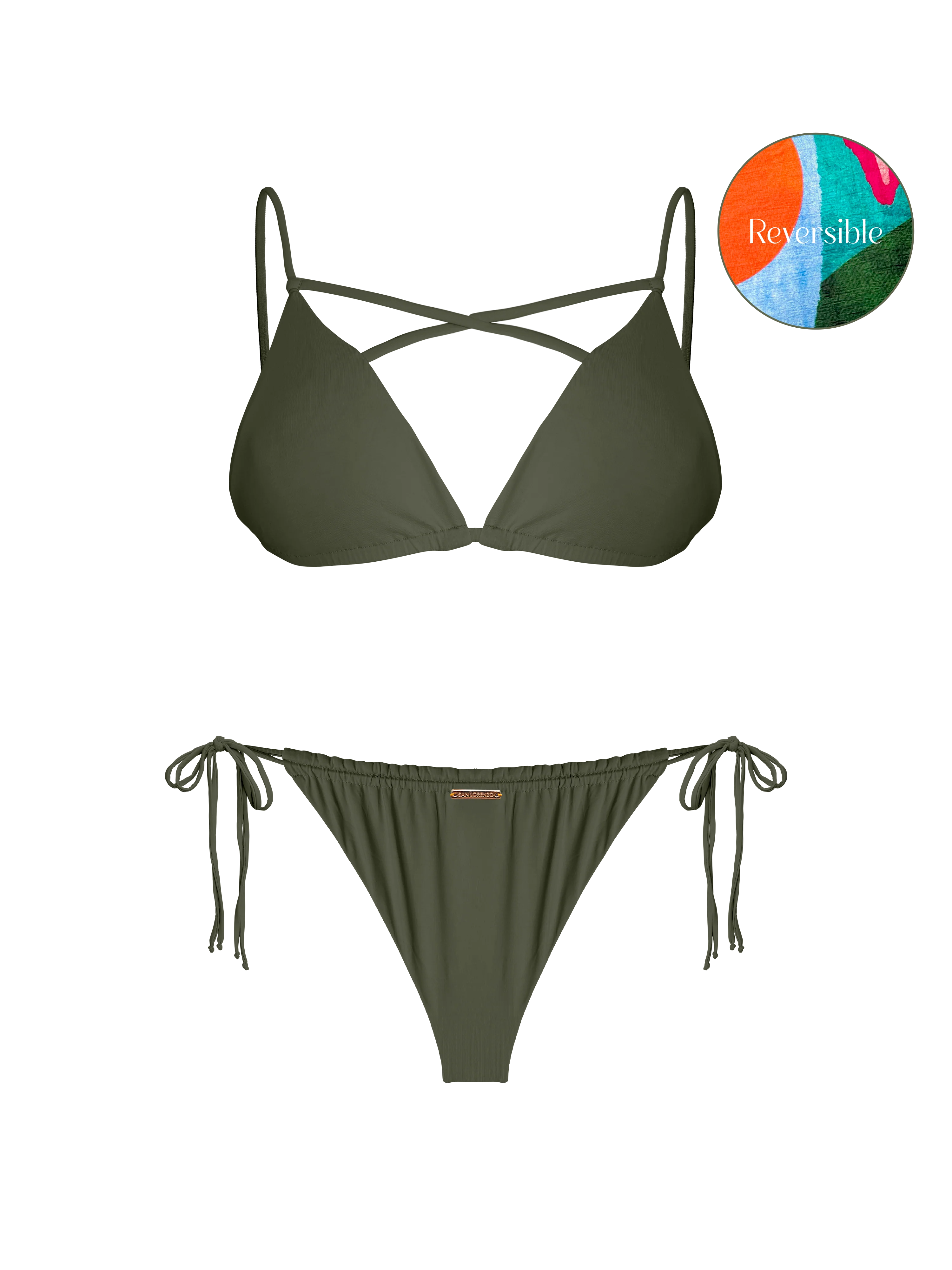 80’s Muse Vintage Rage Double Loop String Bikini Bottom - Image 7