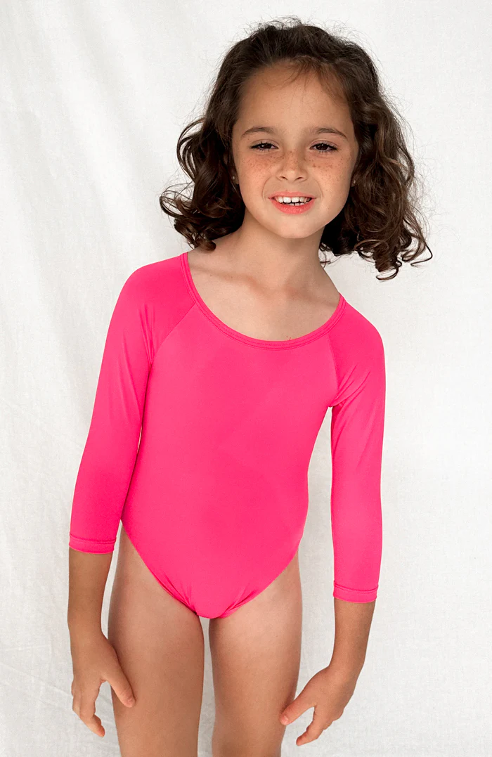 Keiki Paradiso Lush Pink Long Sleeve One Piece - Image 4