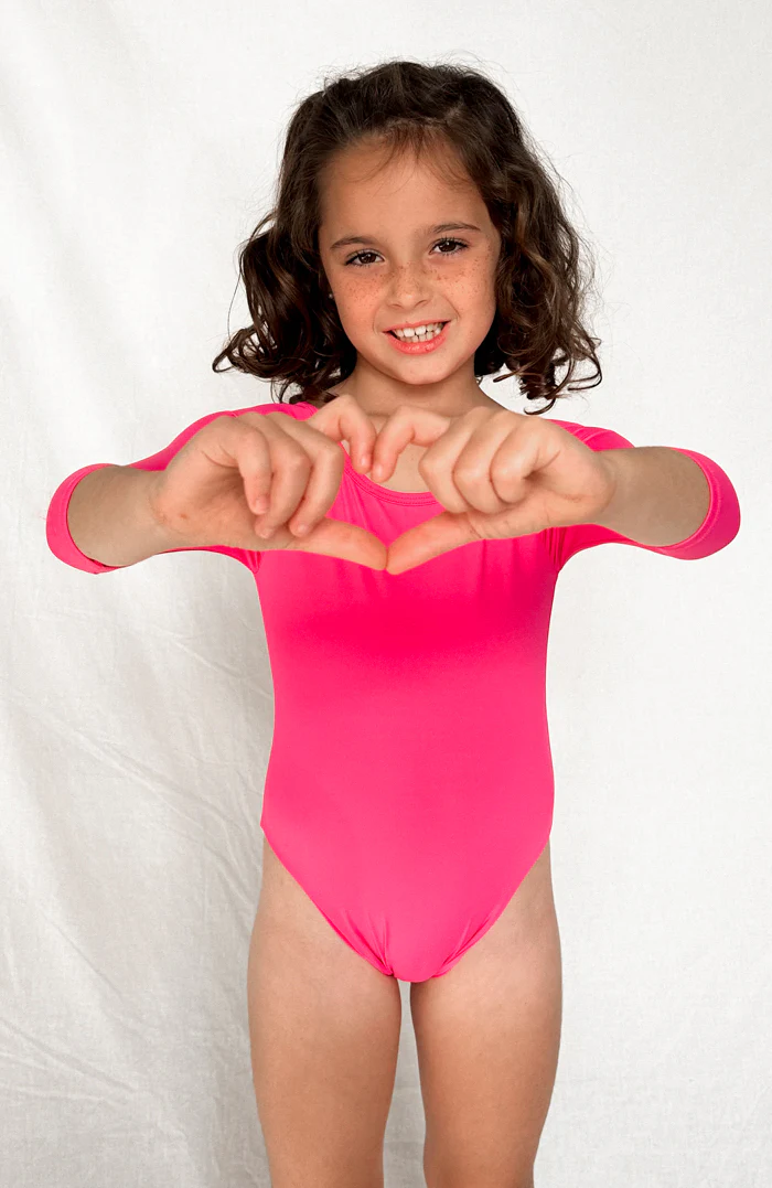 Keiki Paradiso Lush Pink Long Sleeve One Piece - Image 5