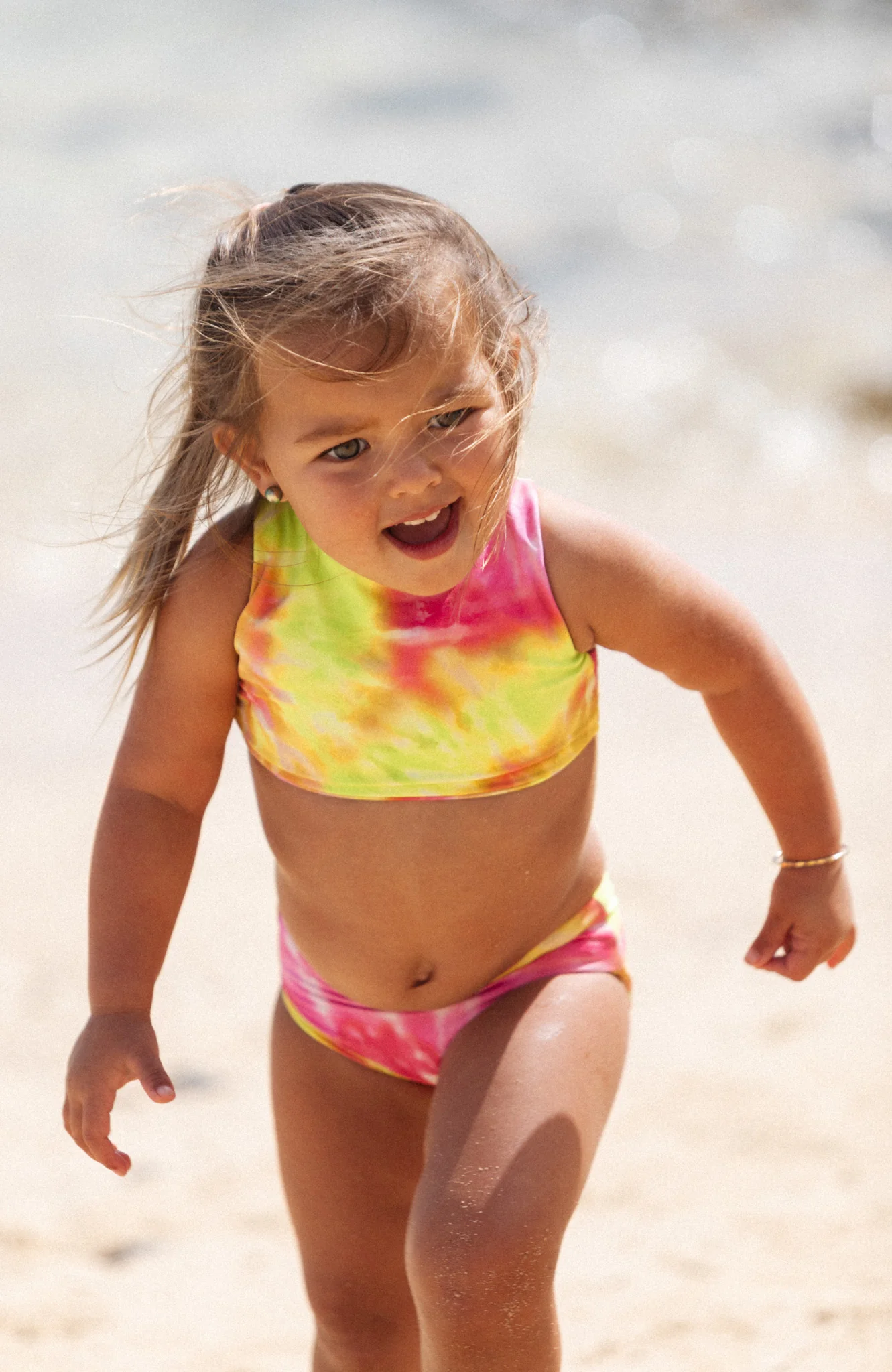 Keiki Paradiso Sunrise Swirl High Neck Top - Image 4