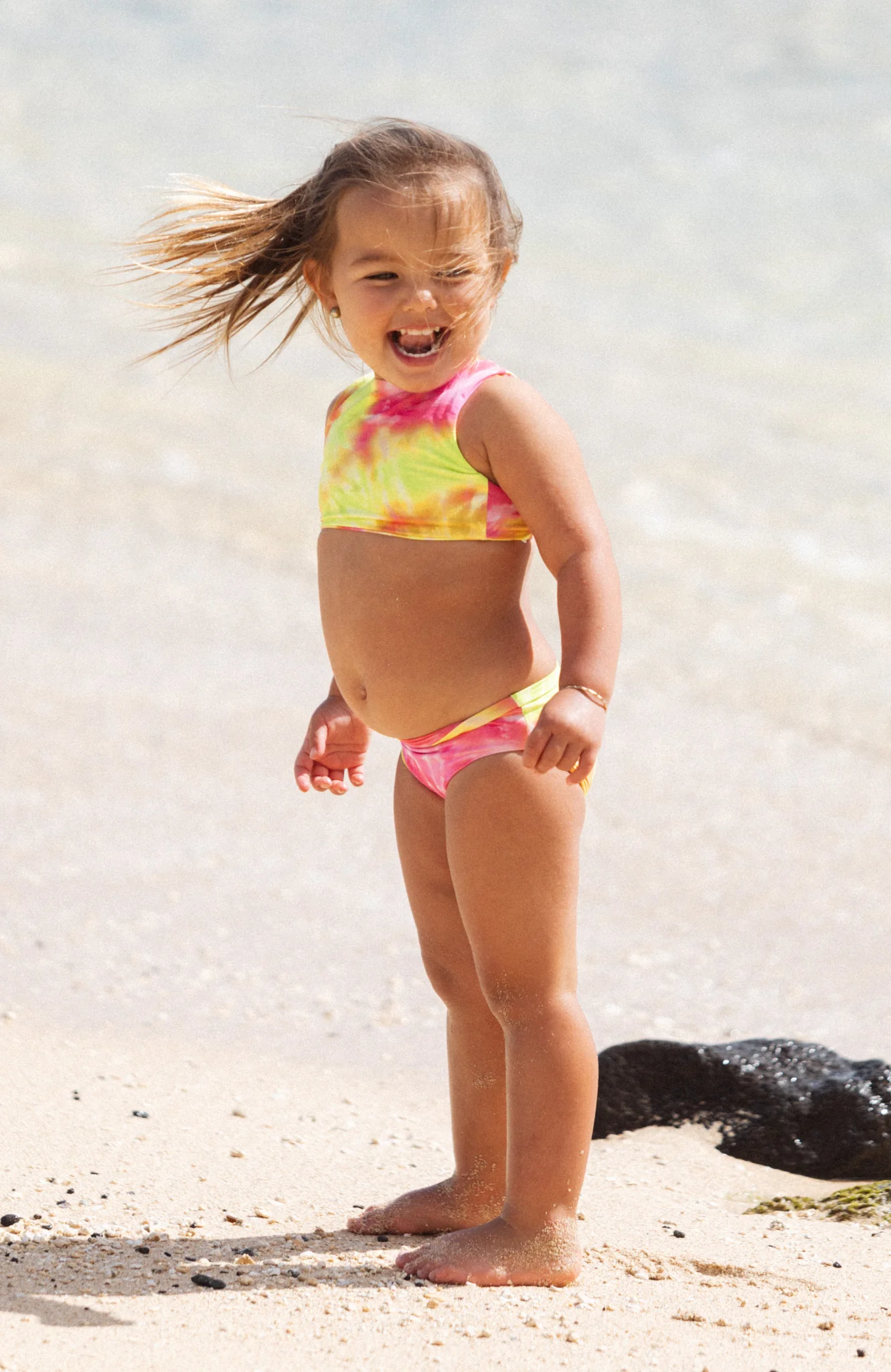 Keiki Paradiso Sunrise Swirl High Neck Top - Image 6