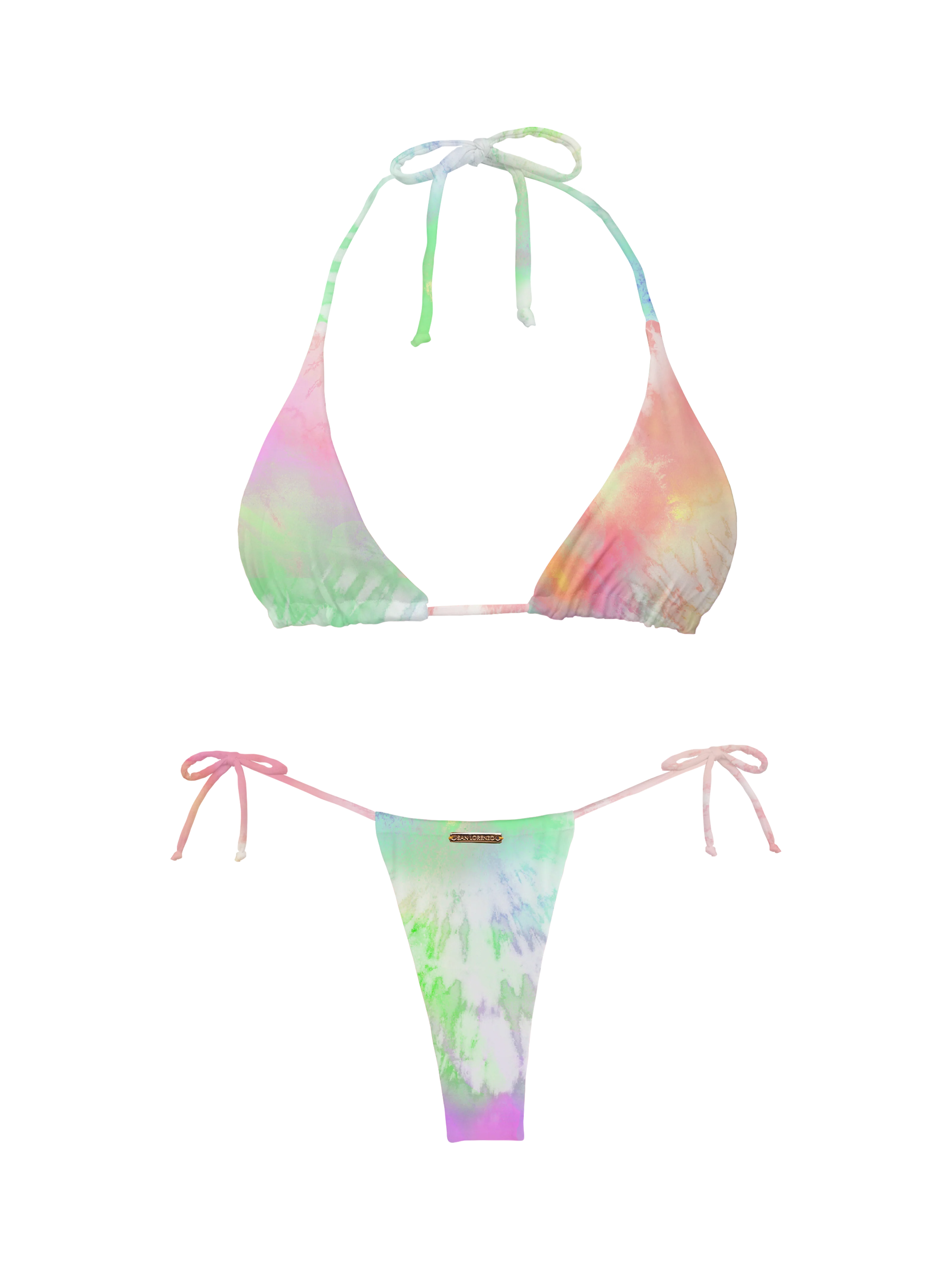 Paradiso Rainbow Sliding Side Tie Bikini Bottom - Image 7
