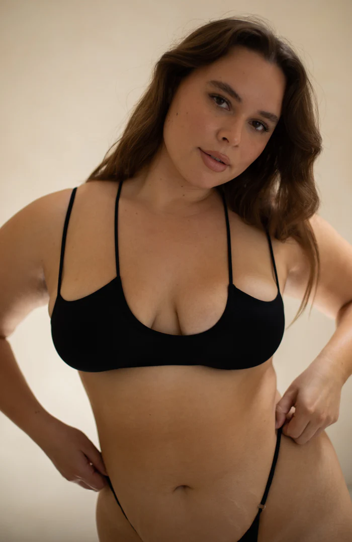 L'Amour Stone Scoop Double String Bikini Top - Image 7